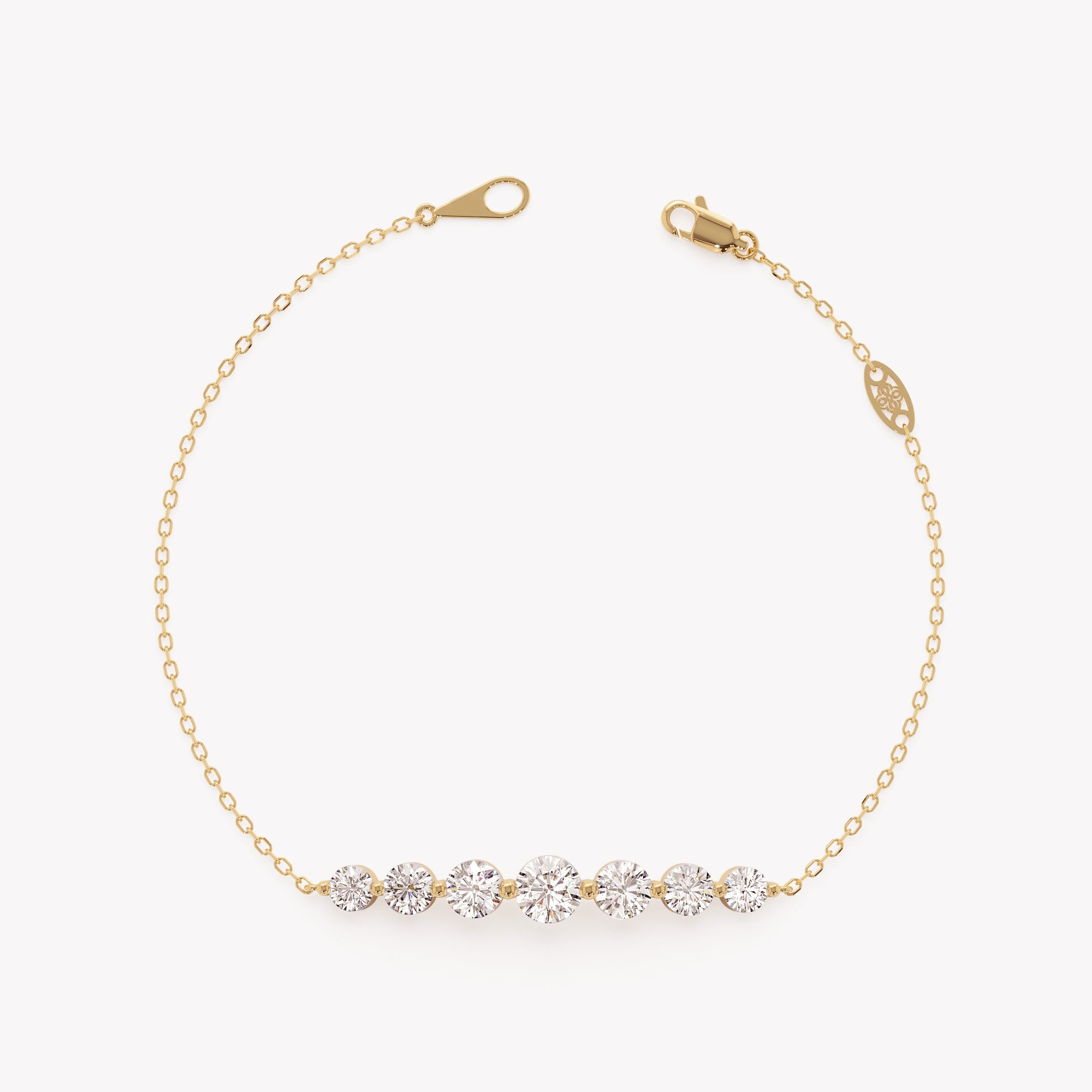 Graduated Stone Station Bracelet