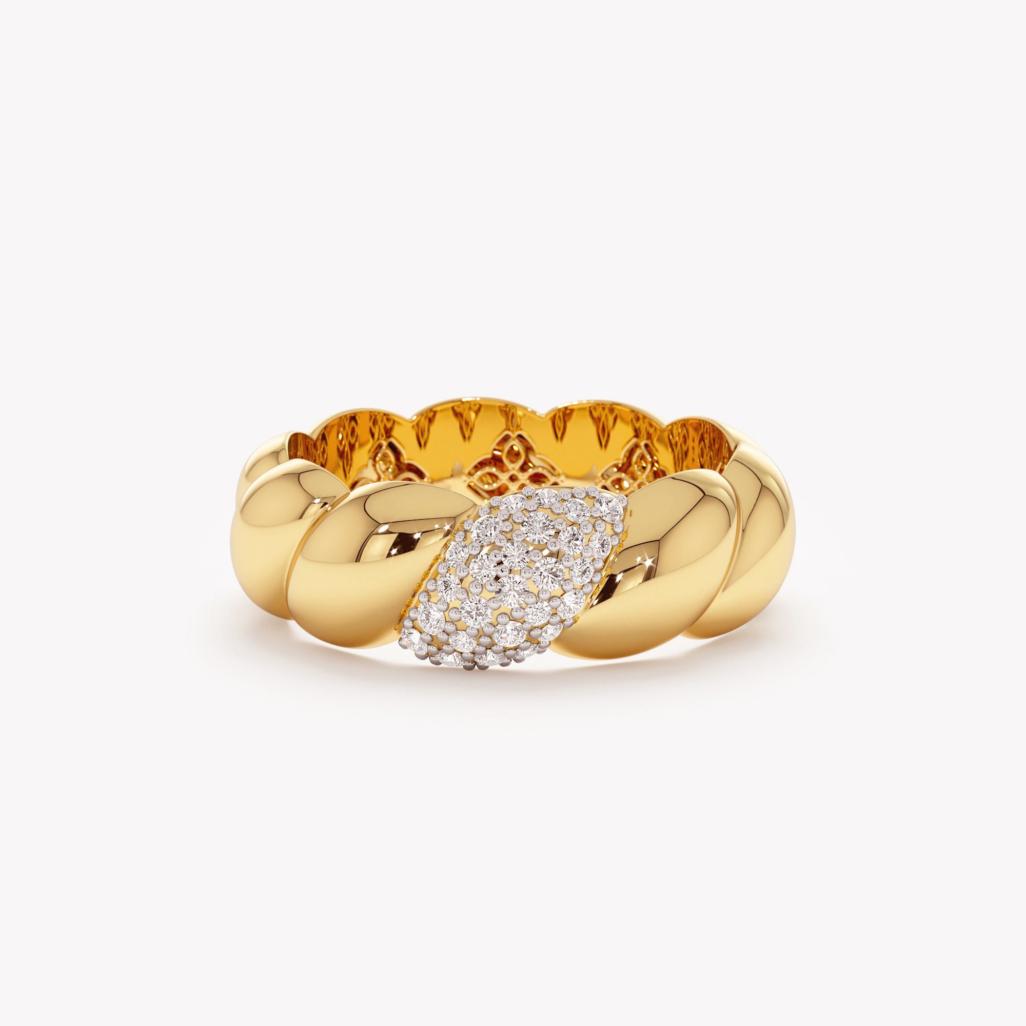Luxe Crescent Diamond Ring