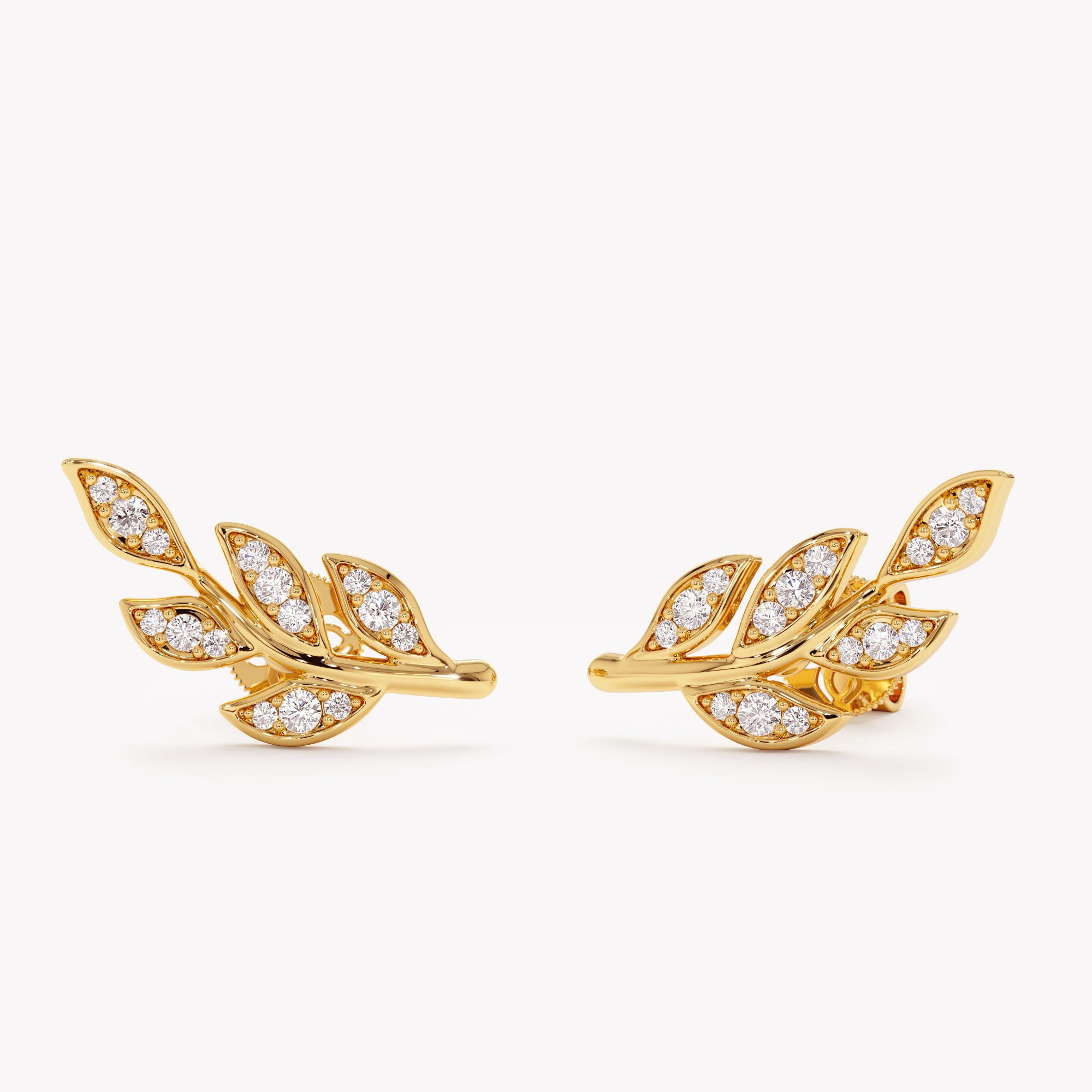 Luminous Leaf Earrings