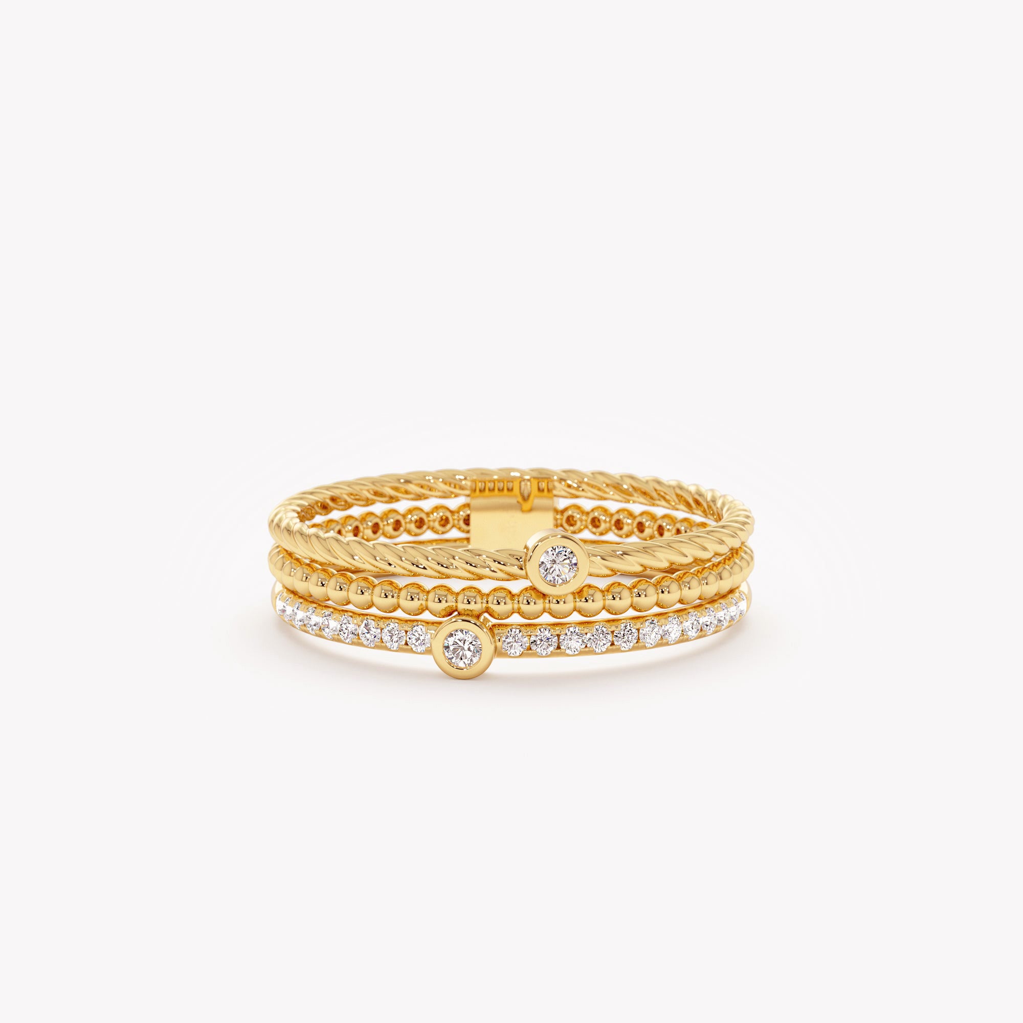 Triple Glam Stack Ring