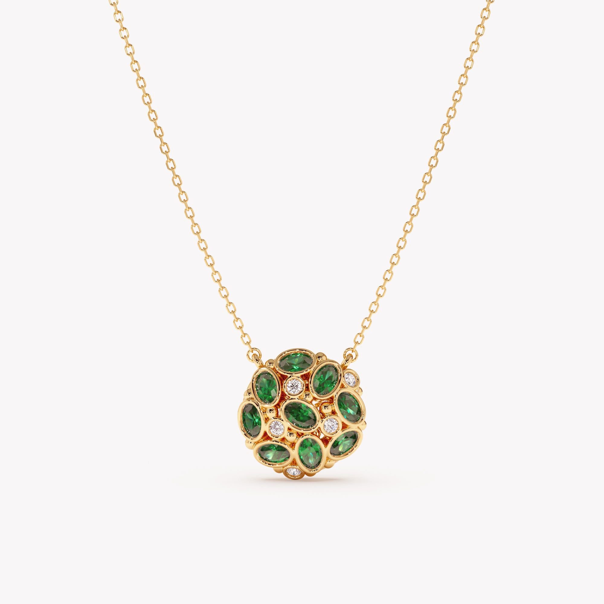 Emerald Radiance Cluster Pendant