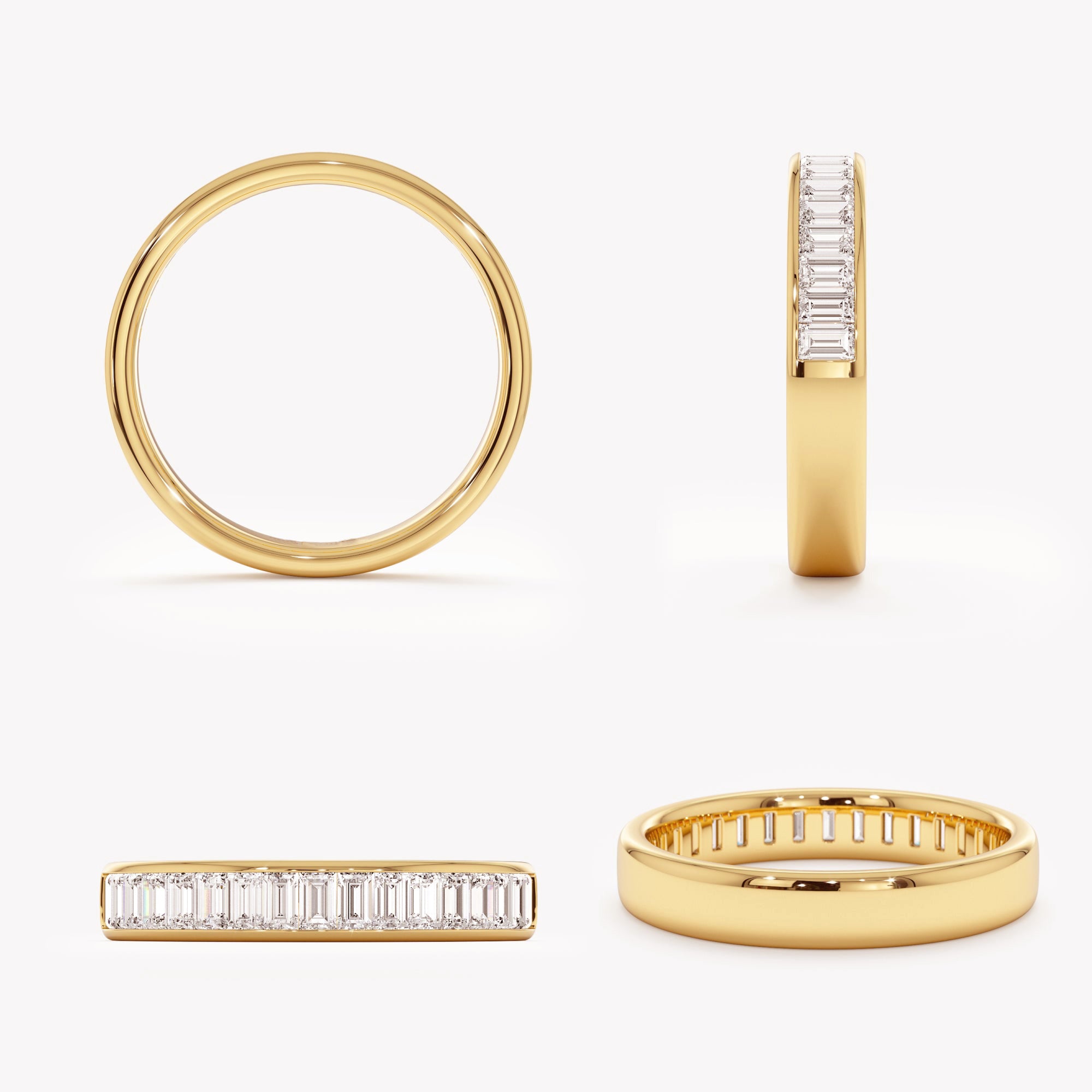 Modern Baguette Spark Ring