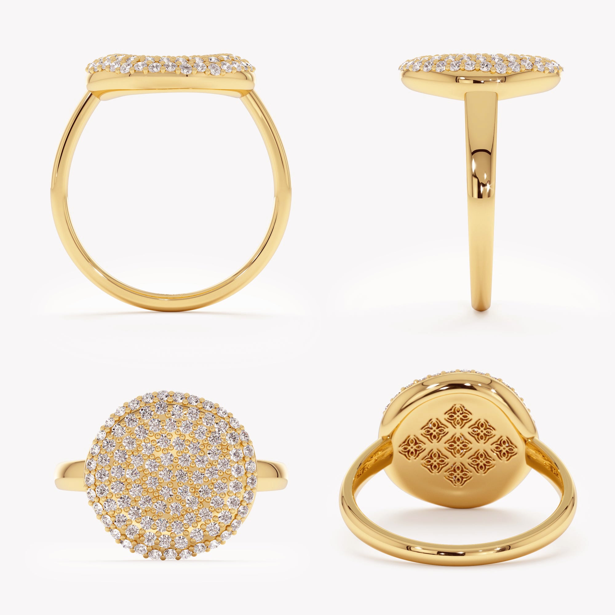 Brilliant Round Accent Ring