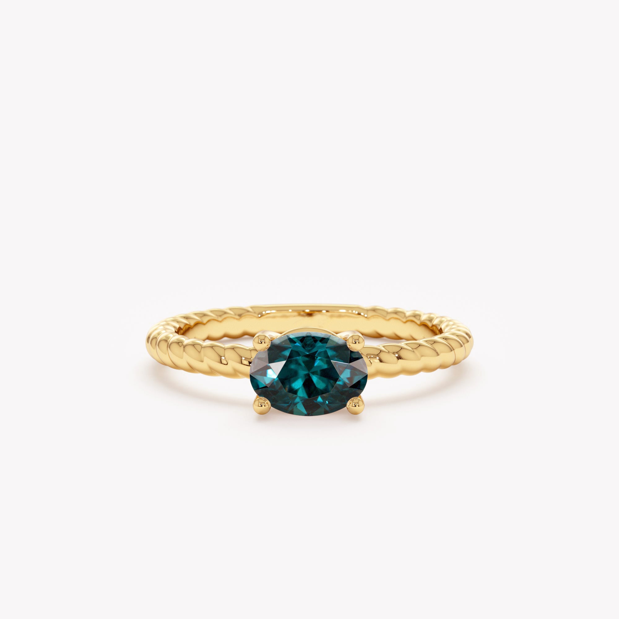 Oval Enchanted Teal Ring