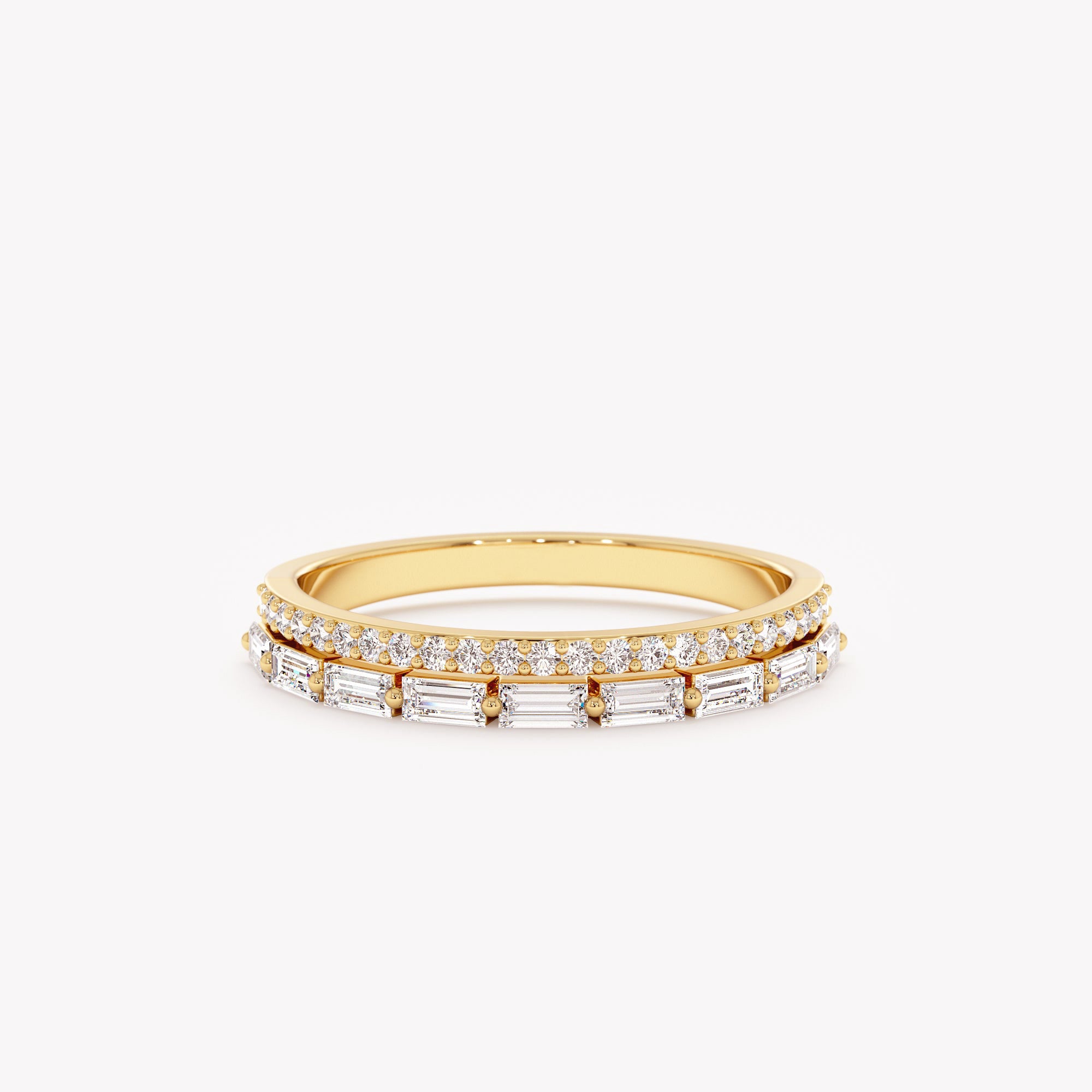 Dual Band Diamond Ring