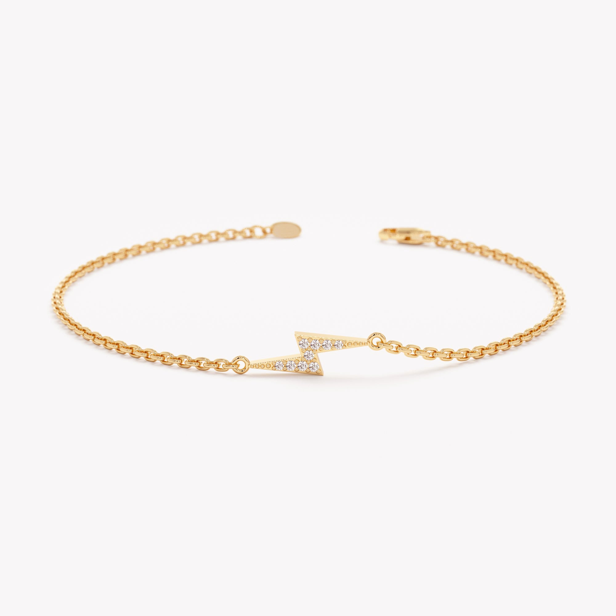 Diamond Lightning Bolt Bracelet