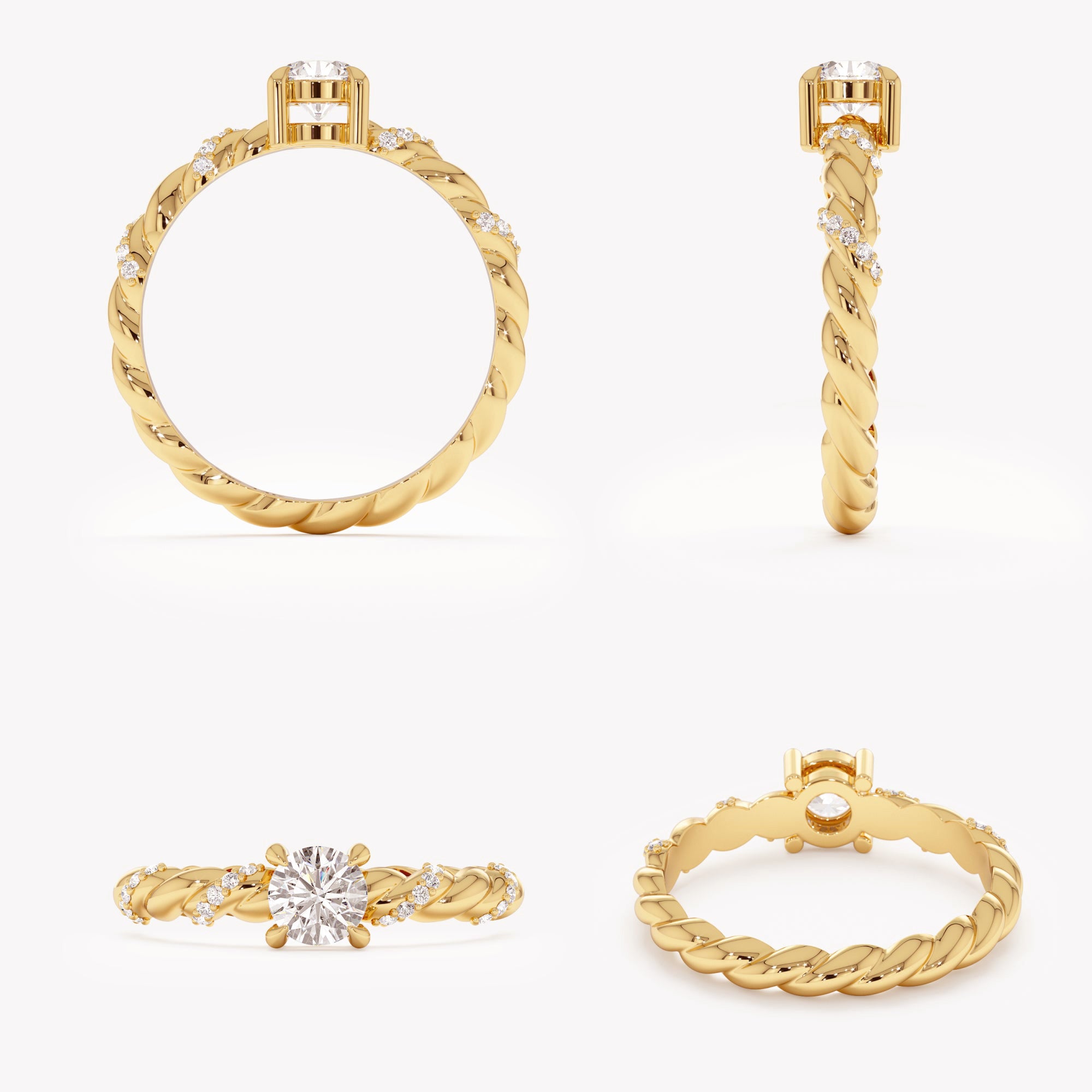 Twirl Diamond Ring