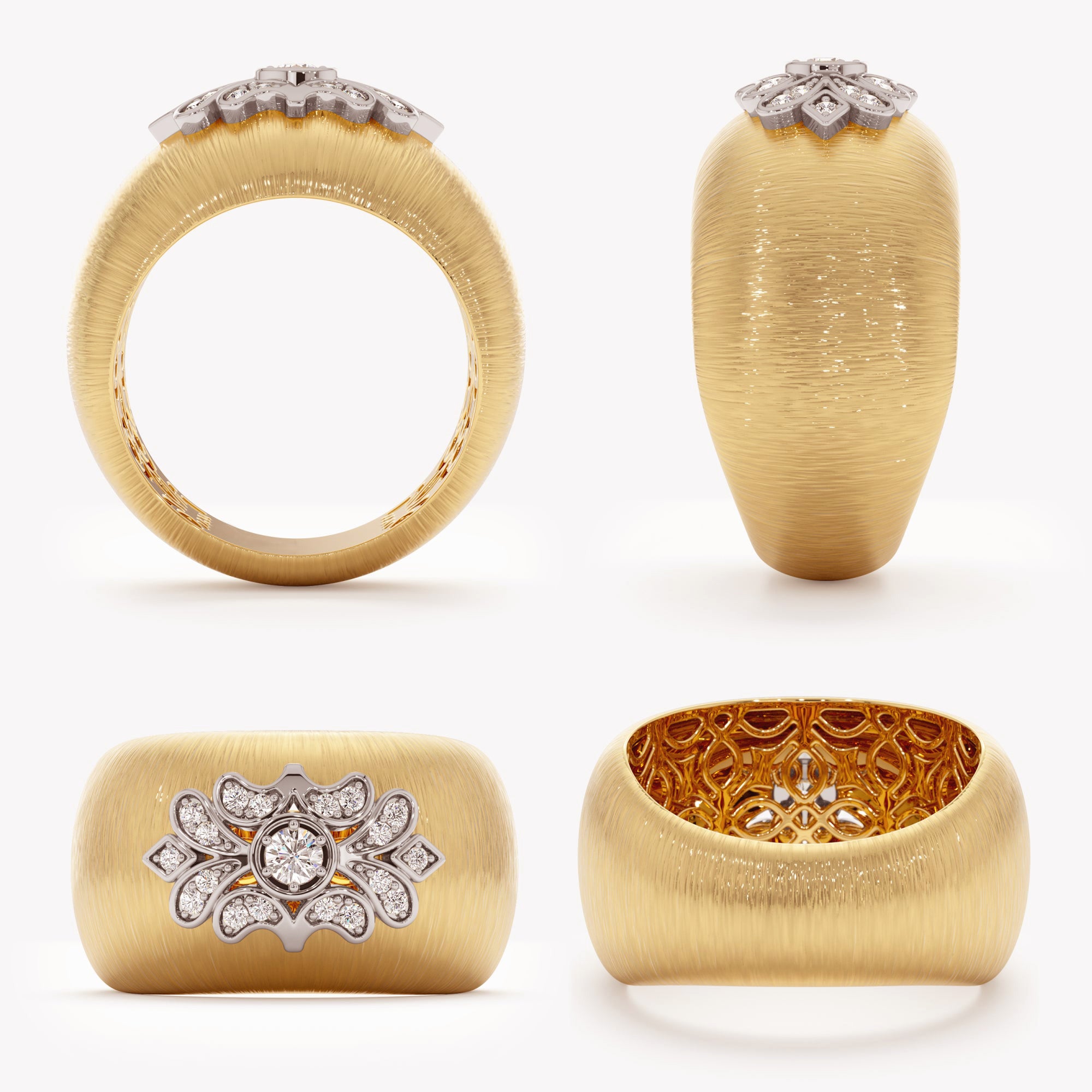 Old-World Petal Ring