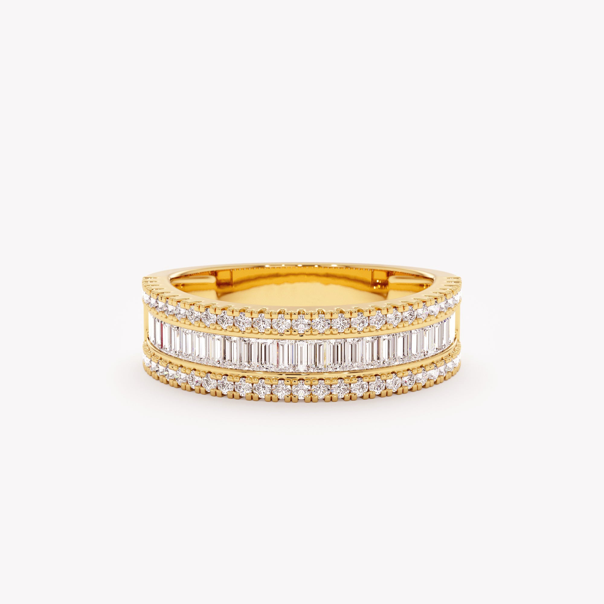Diamond Column Cigar Ring