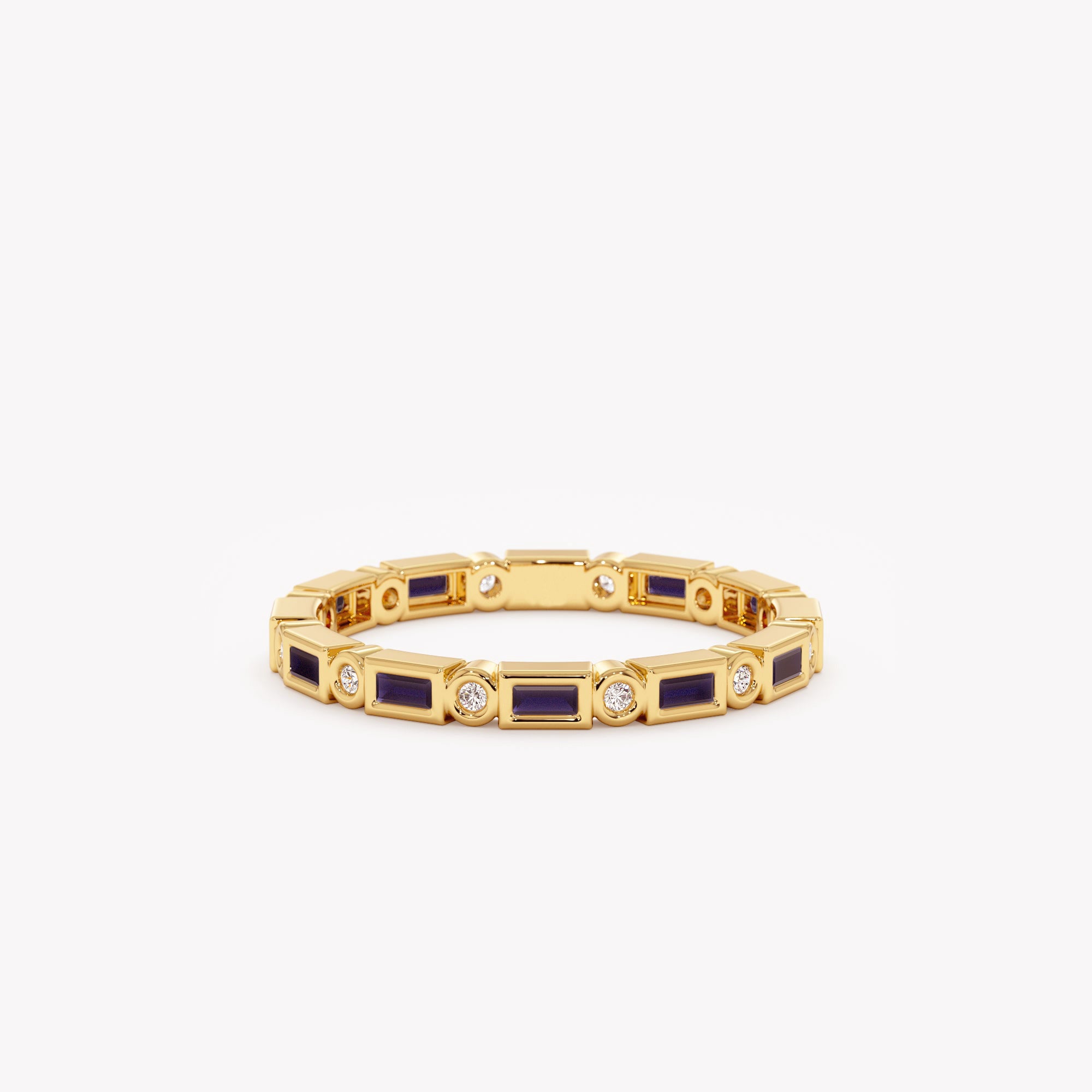 Starlight Sapphire Eternity Ring