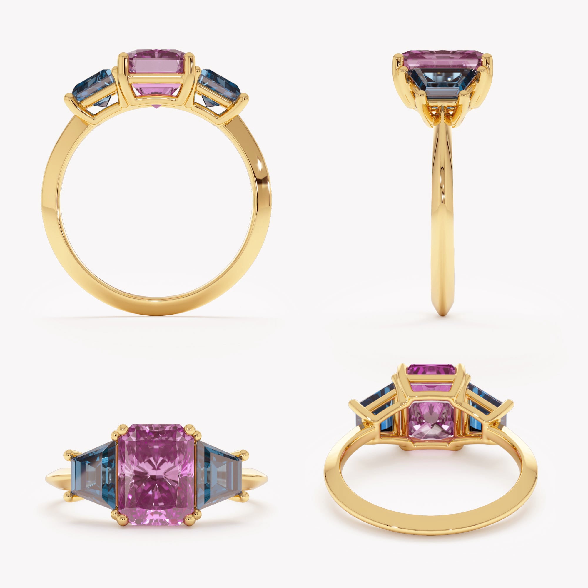 Mystic Duo Stone Ring