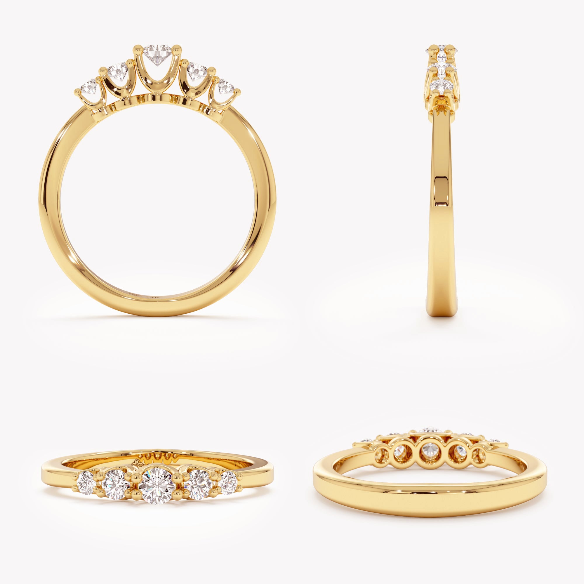 Ascending Sparkle Ring