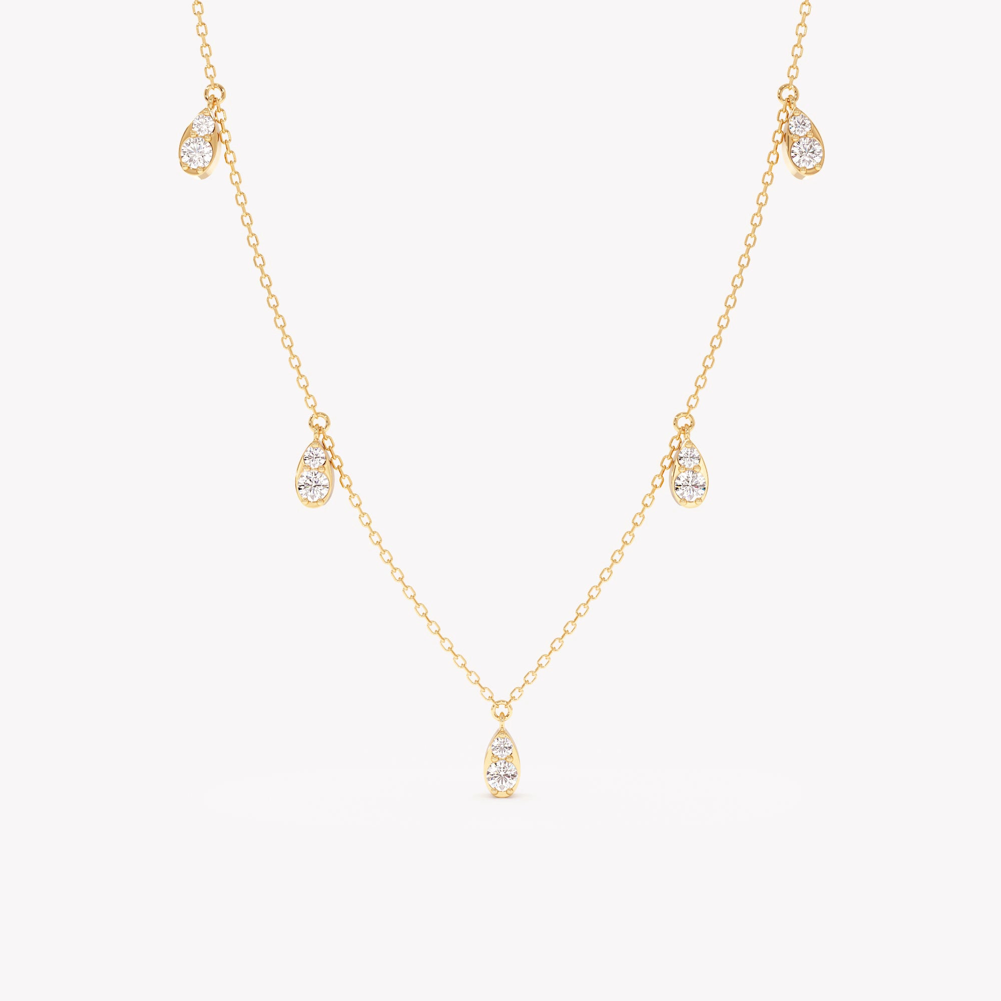 Dainty Sterling Teardrop Necklace