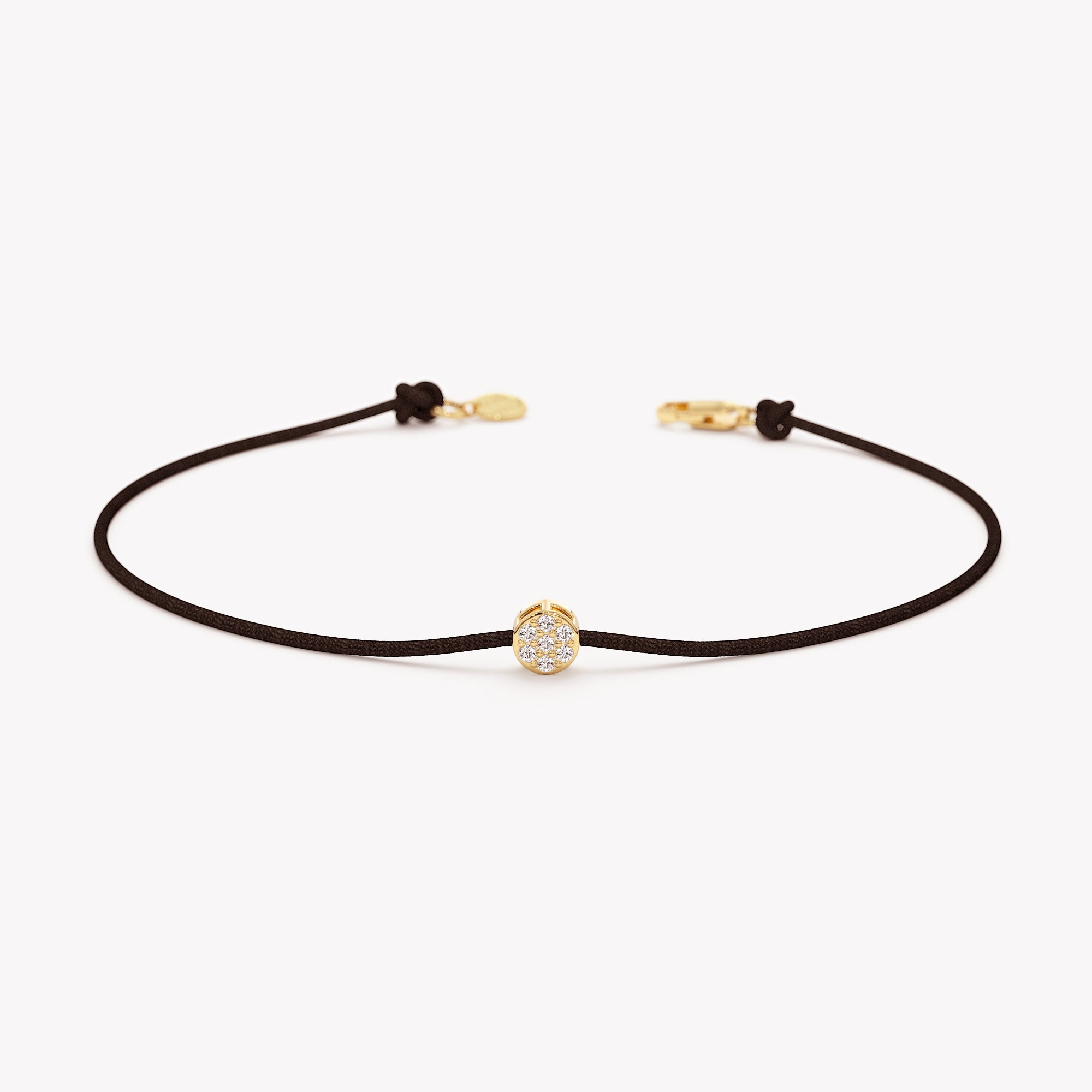 Sparkling Disc Thread Bracelet