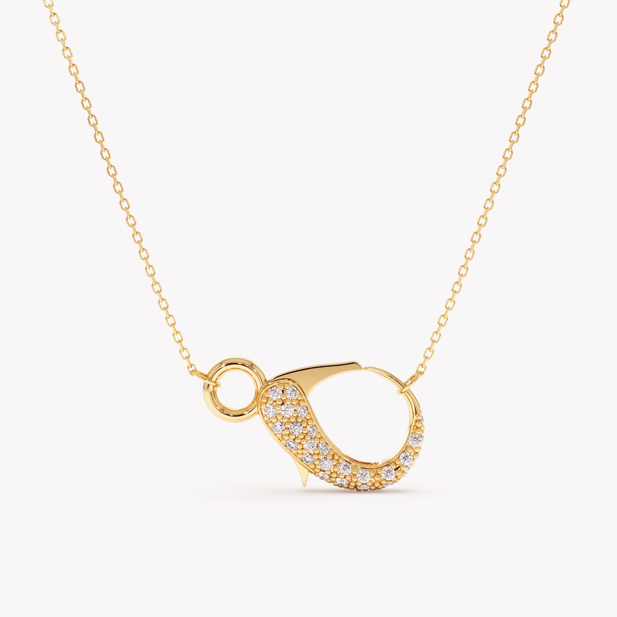 Diamond Radiant Link Enhancer Necklace