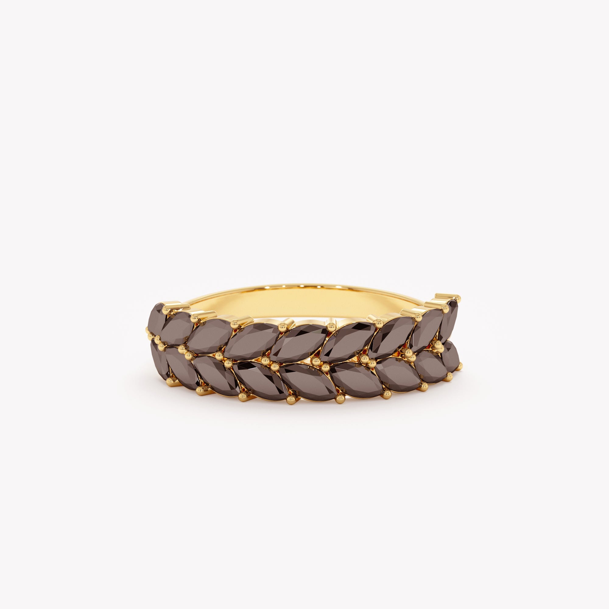 Obsidian Glow Eternity Ring