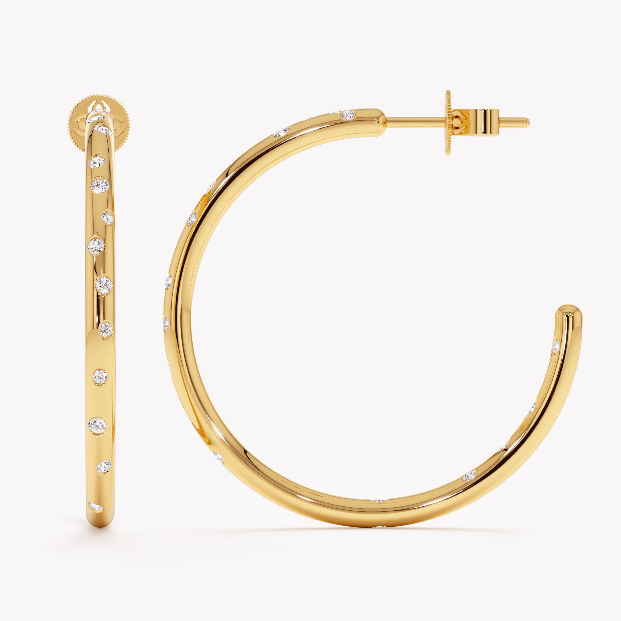 Luminous Flush Hoops