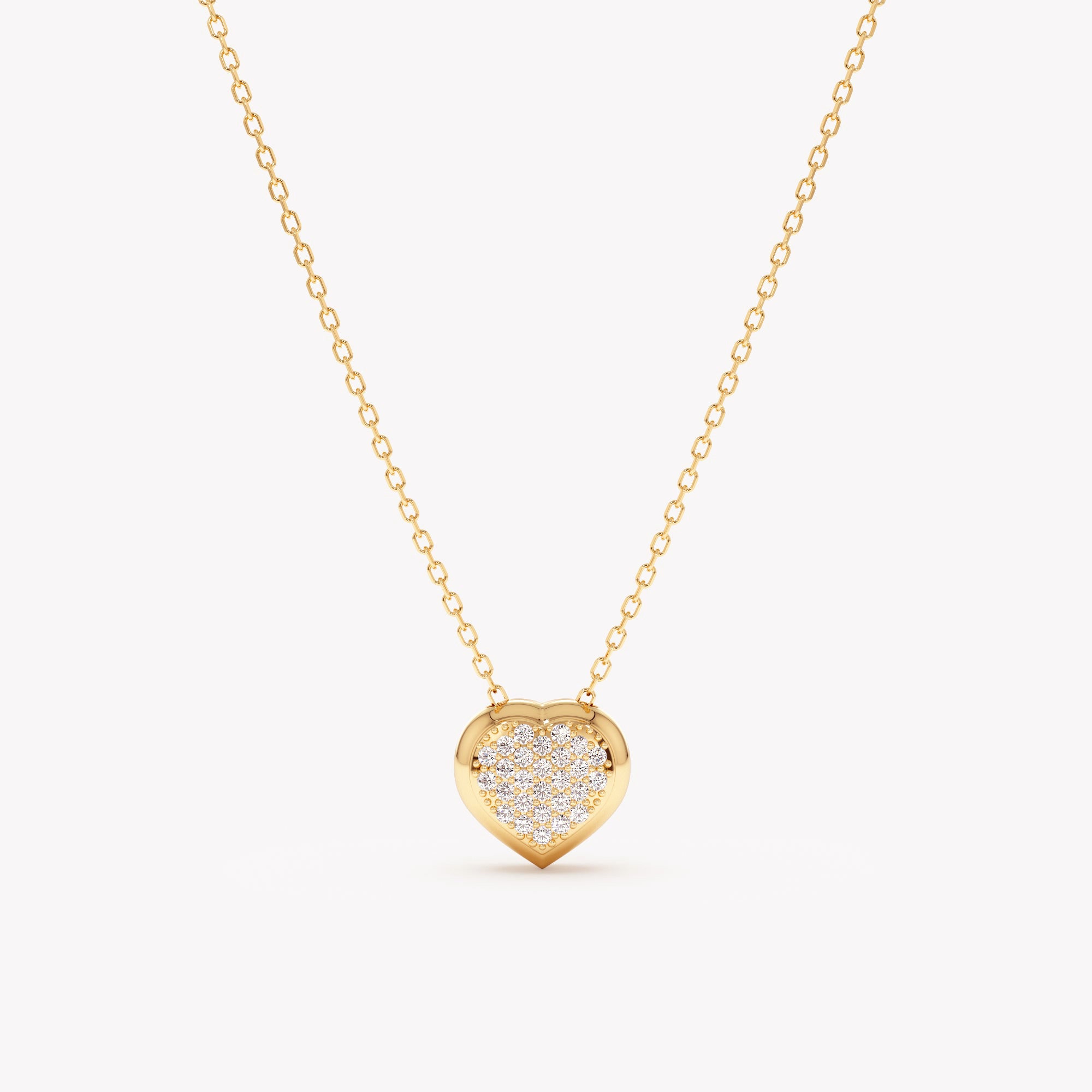 Shimmering Heart Embrace Necklace