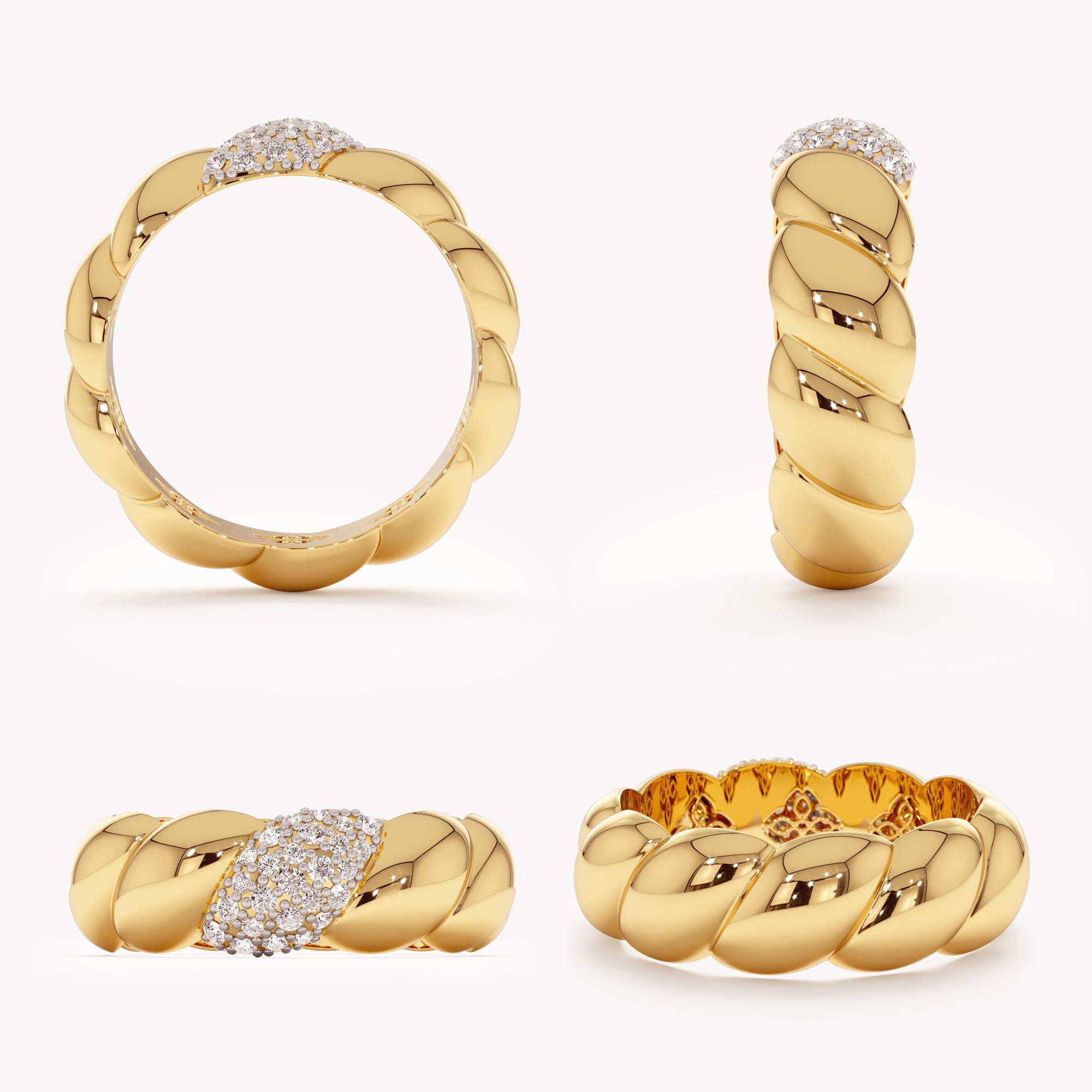 Luxe Crescent Diamond Ring