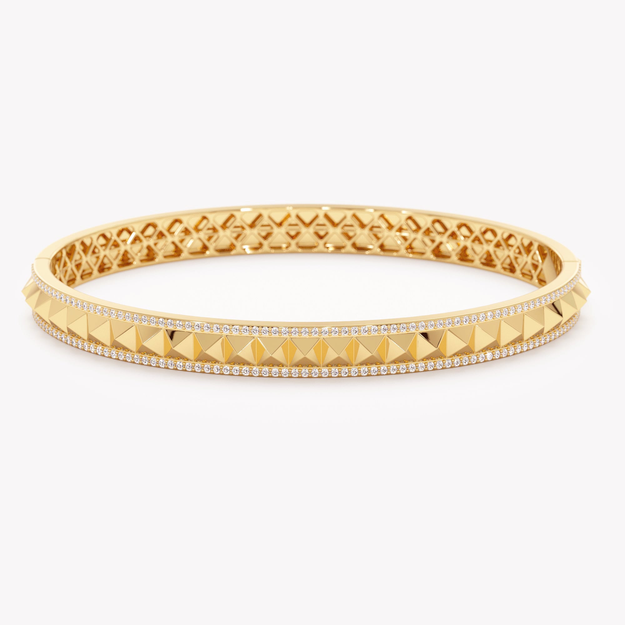 Modern Pyramid Bangle