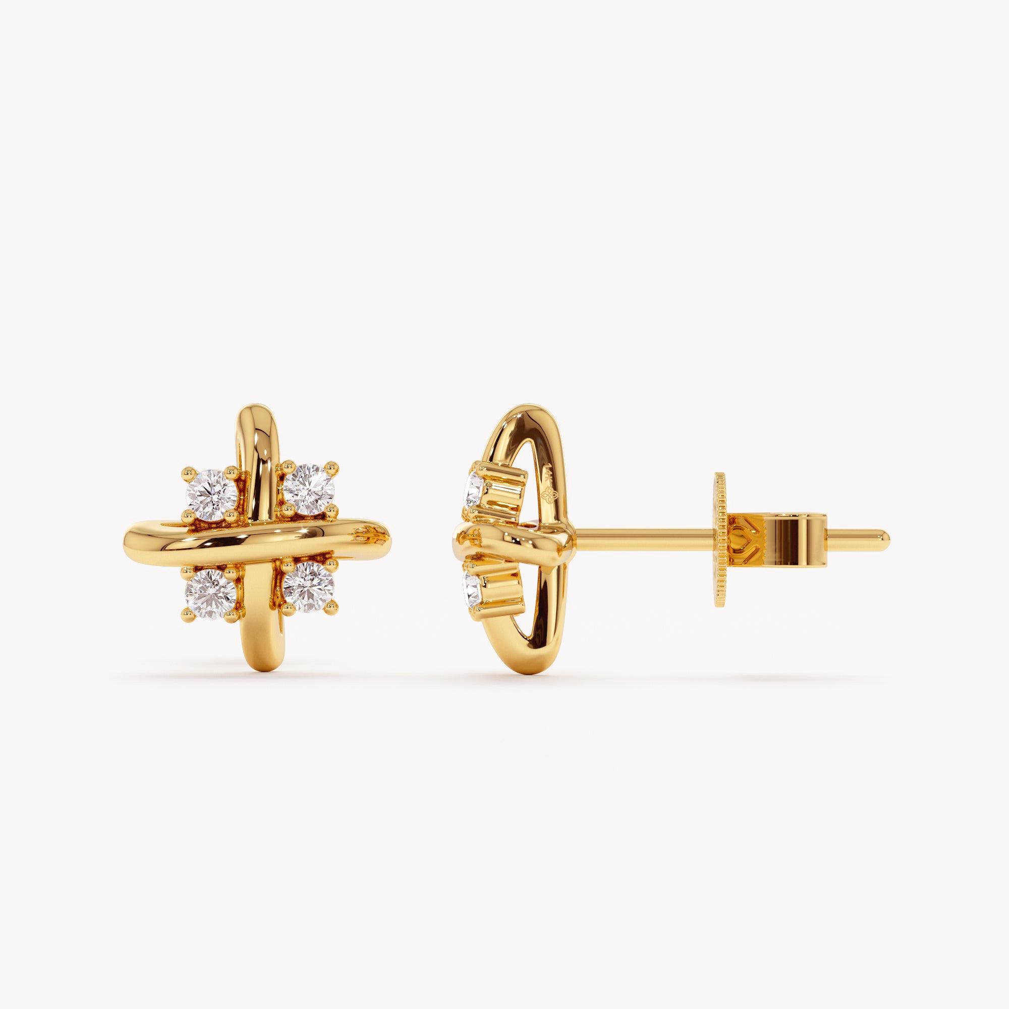 Crossed Radiance Earrings