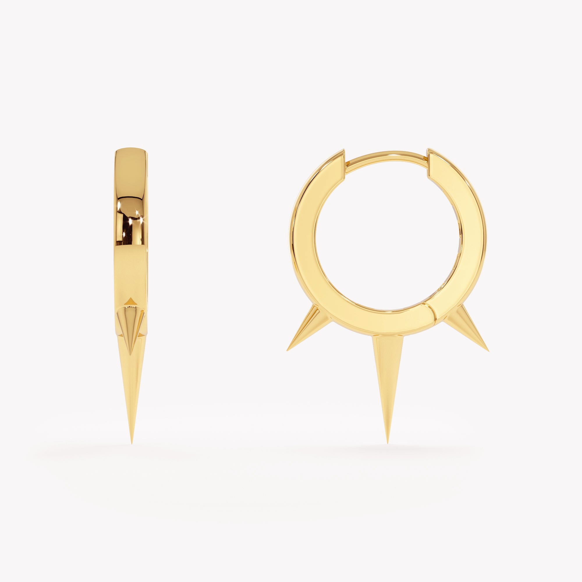 Rocker Hoop Earrings