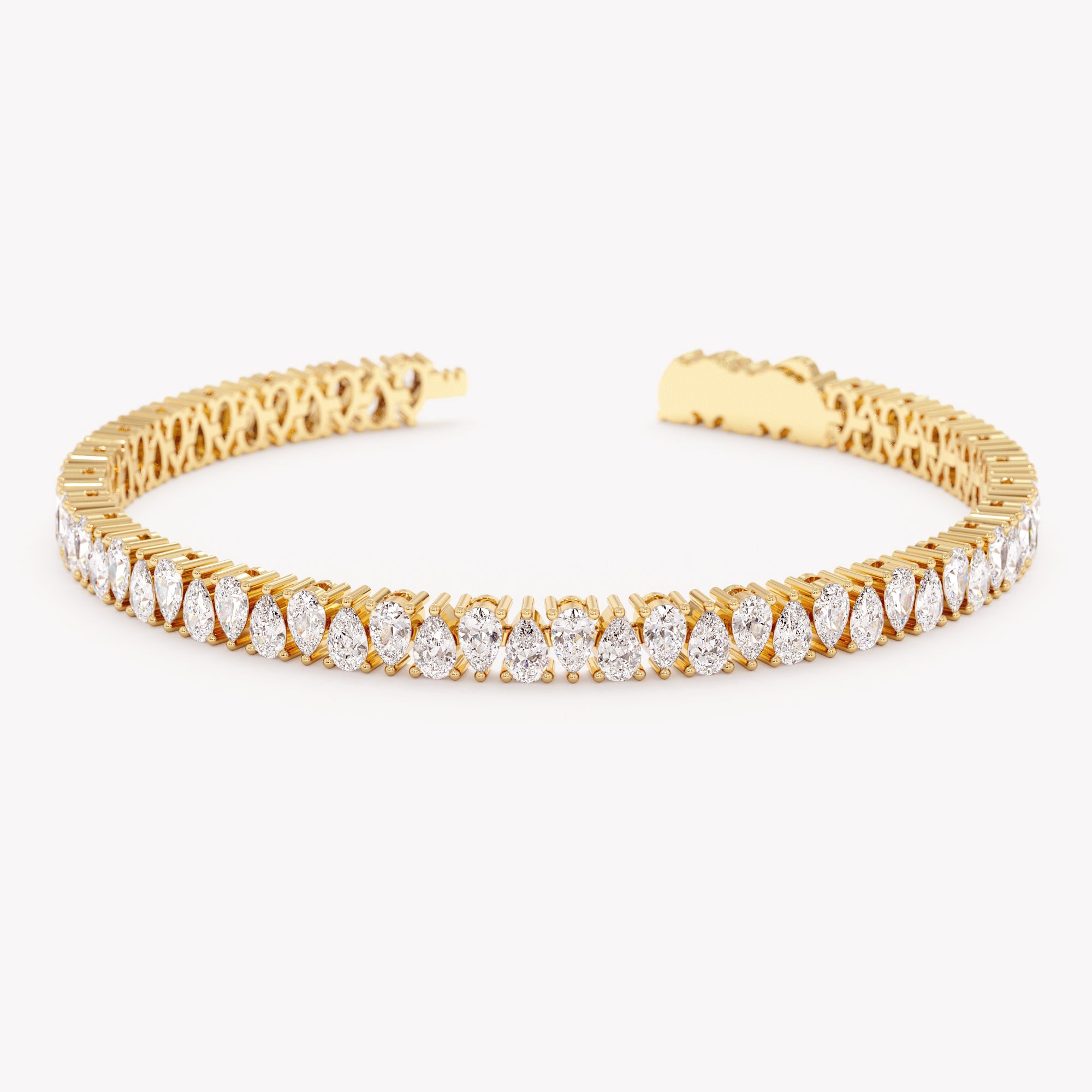Glistening Pear Tennis Bracelet