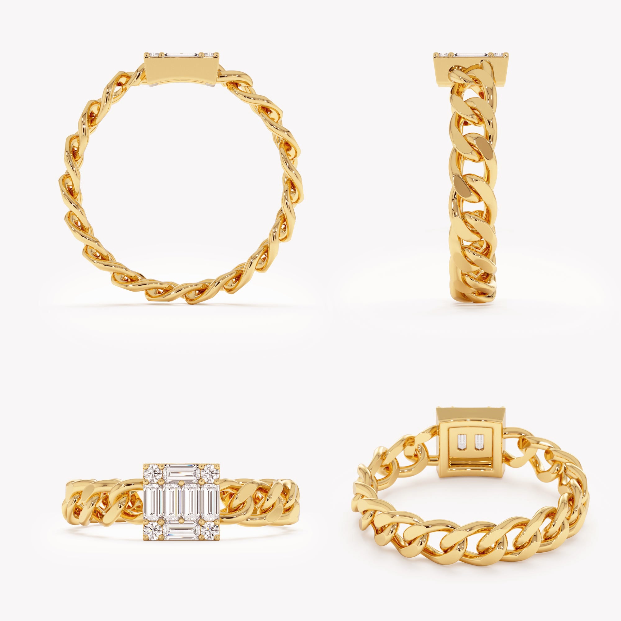 Square Cluster Chain Ring
