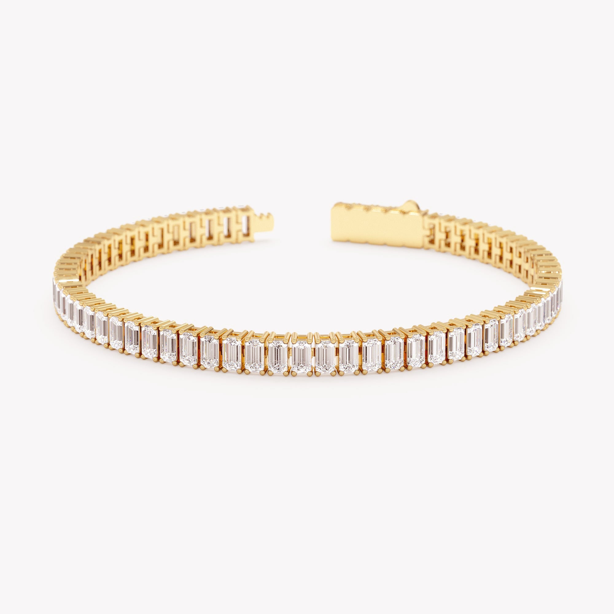 Refined Baguette Sparkle Tennis Bracelet
