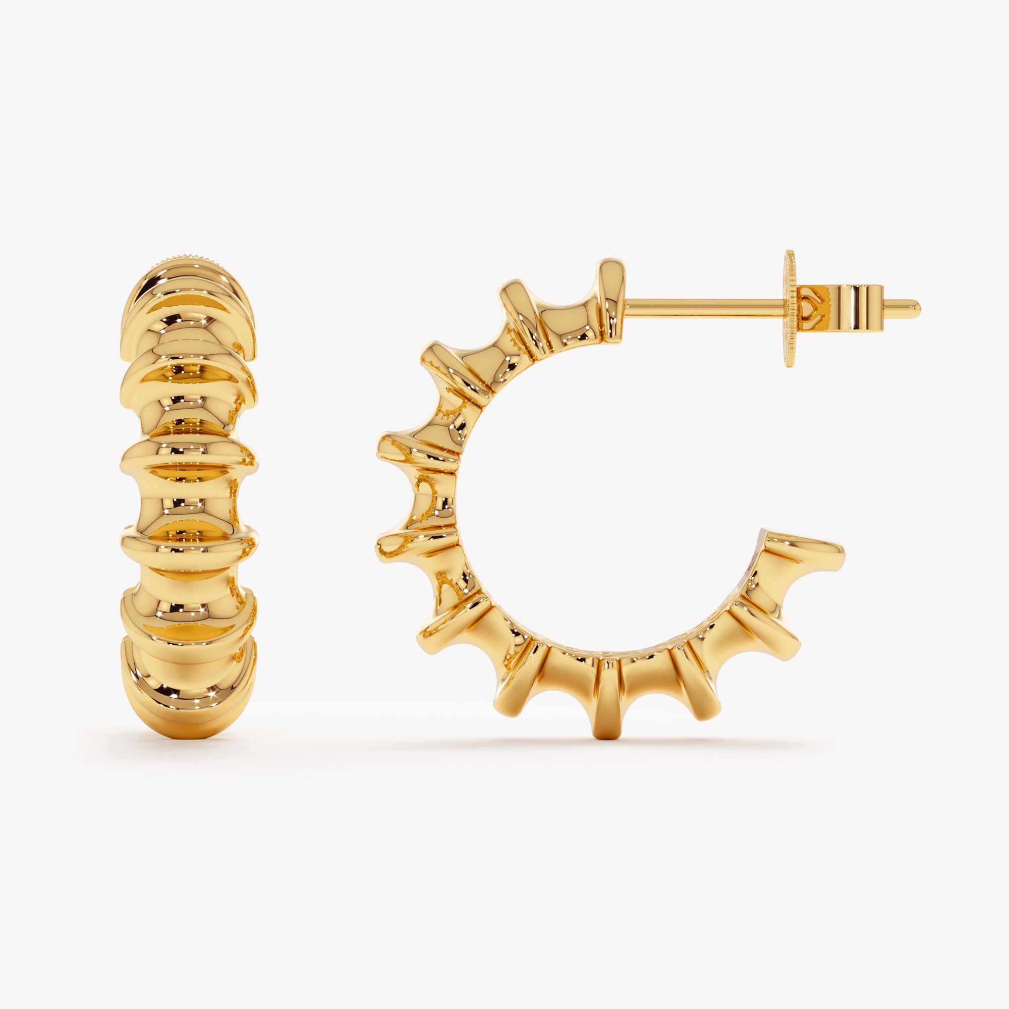Sculpted Hoop Earrings