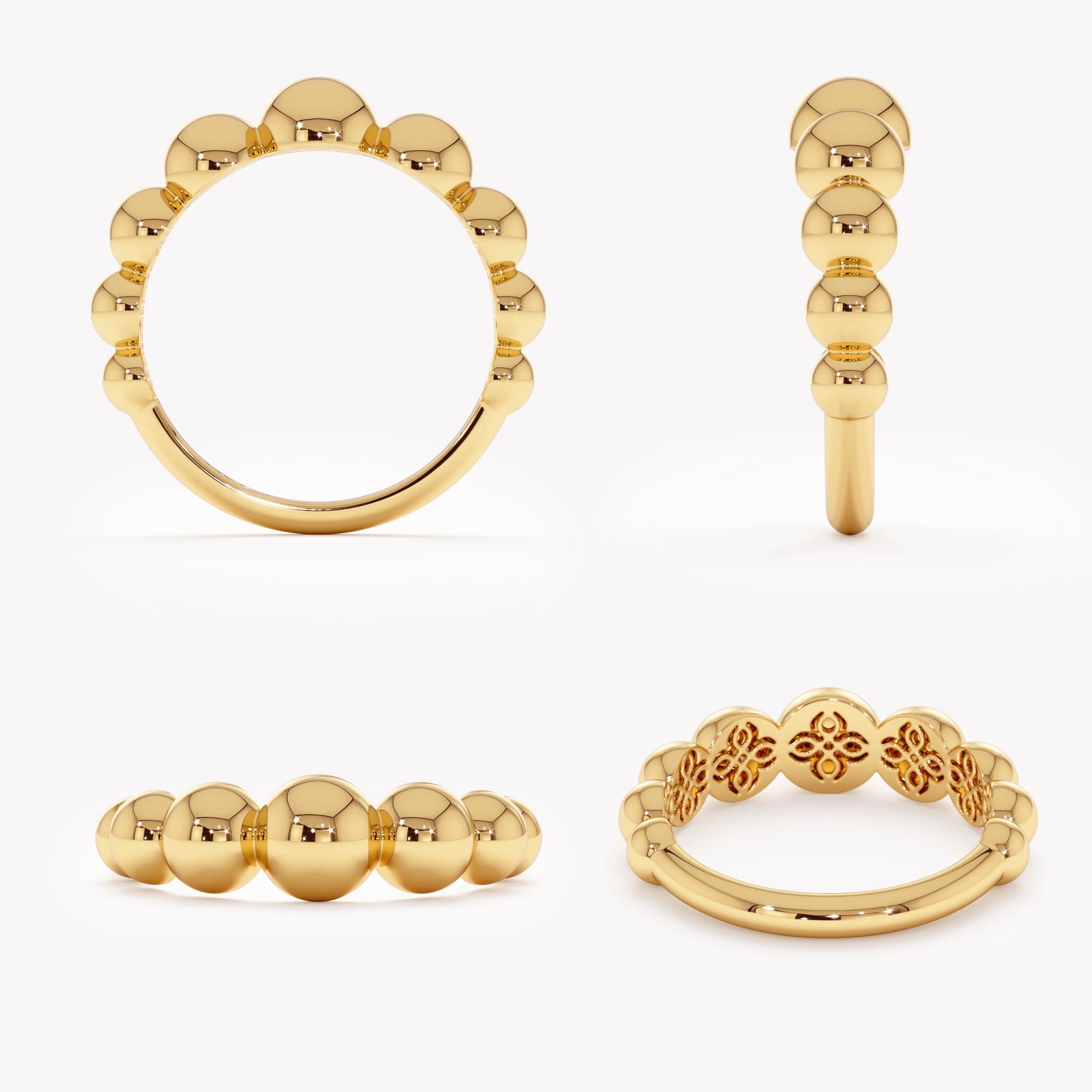 Staggered Sphere Ring