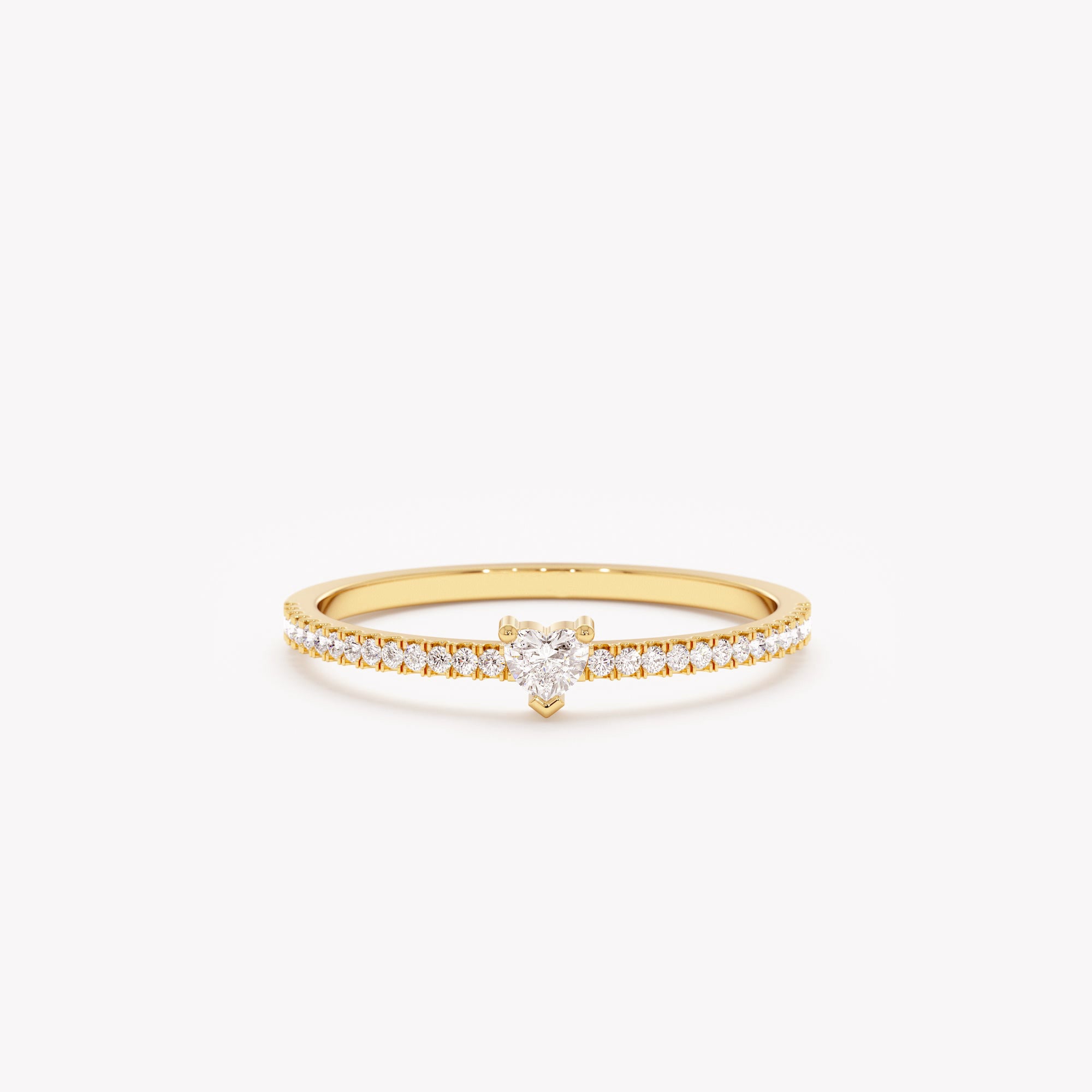 Endless Heart Half Eternity Ring
