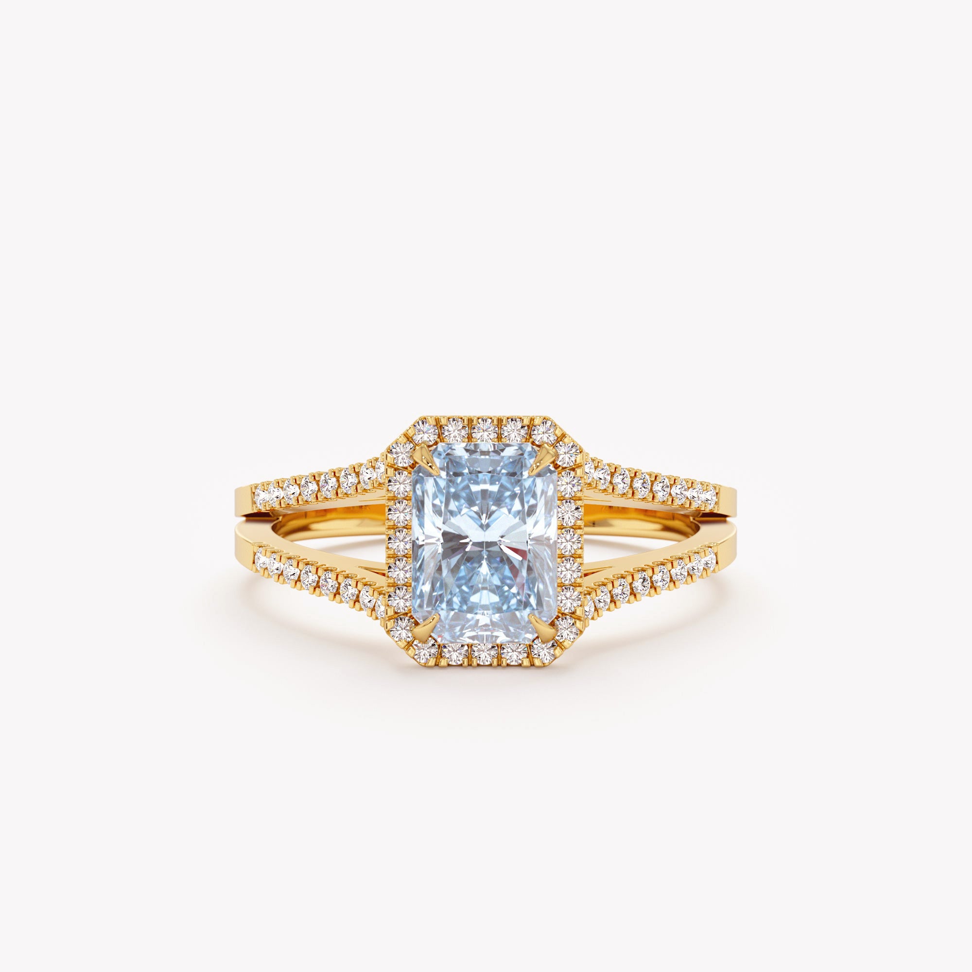 Diamond Blue Topaz Sparkle Ring