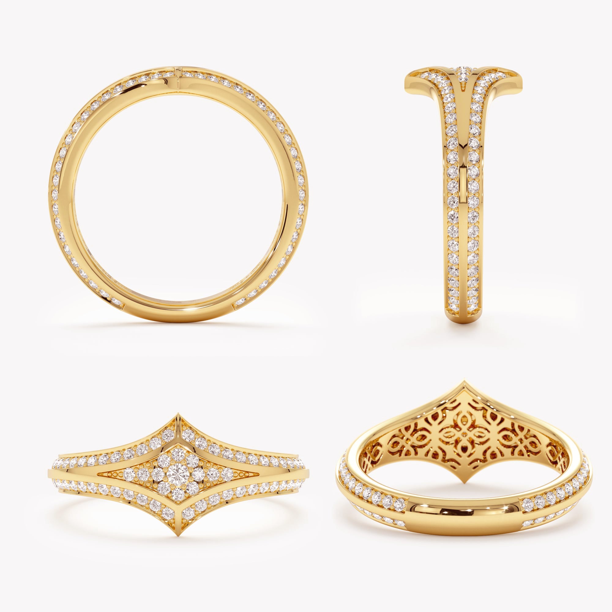 Glimmering Arrowhead Ring