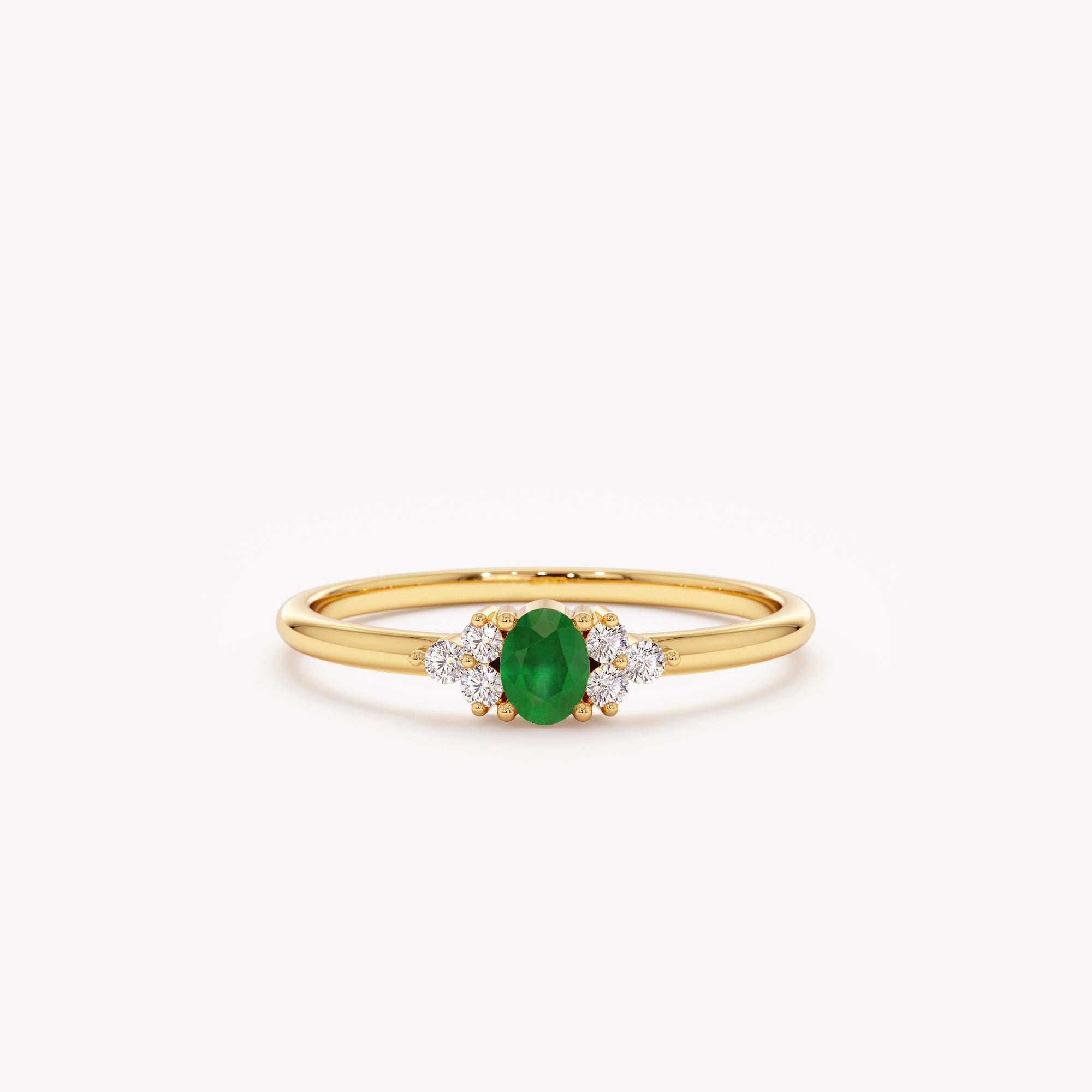 Luxe Emerald Promise Ring