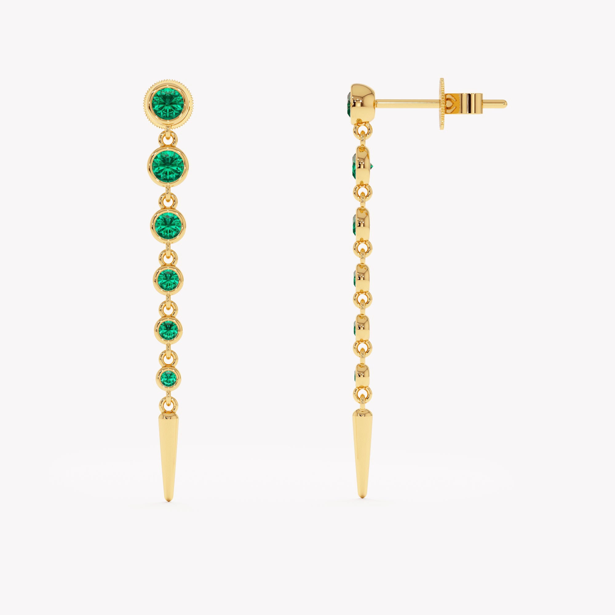 Stepwise Drop Earrings