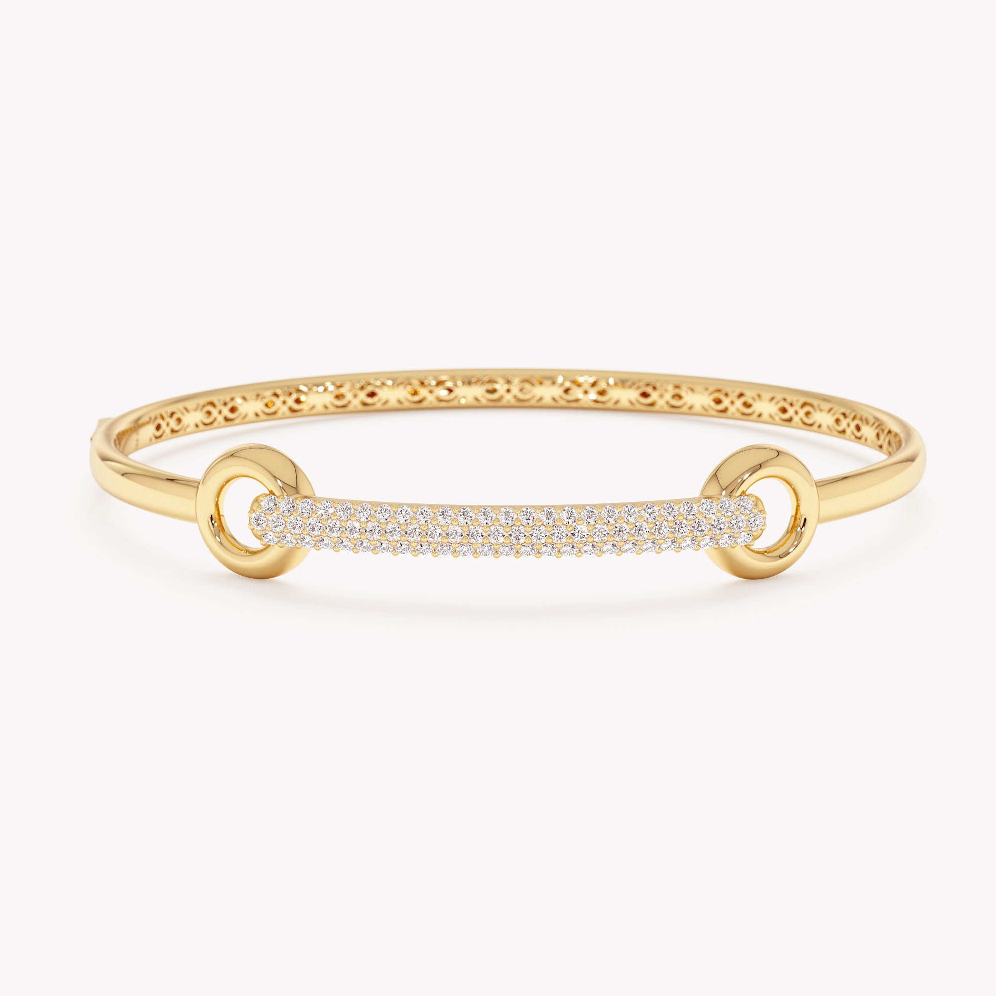 Interlocking Circle and Bar Bangle