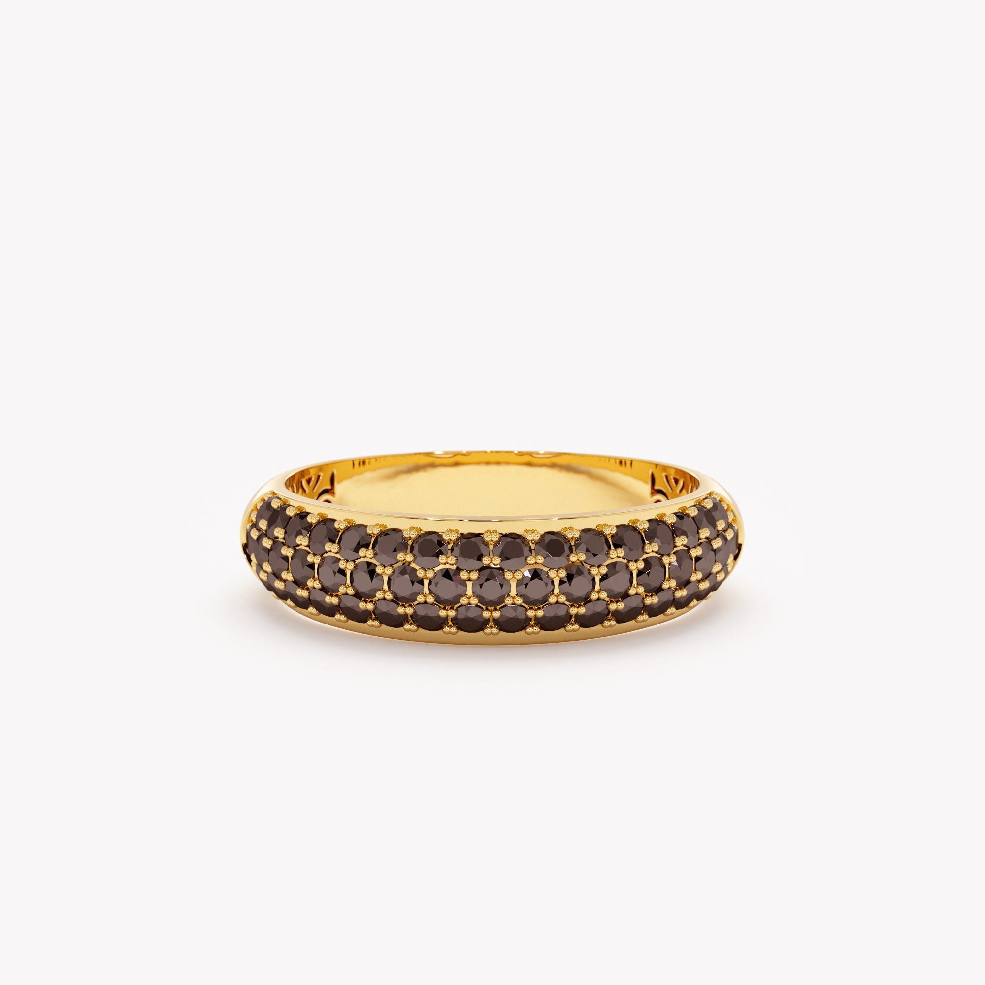 Onyx Glow Half Eternity Ring