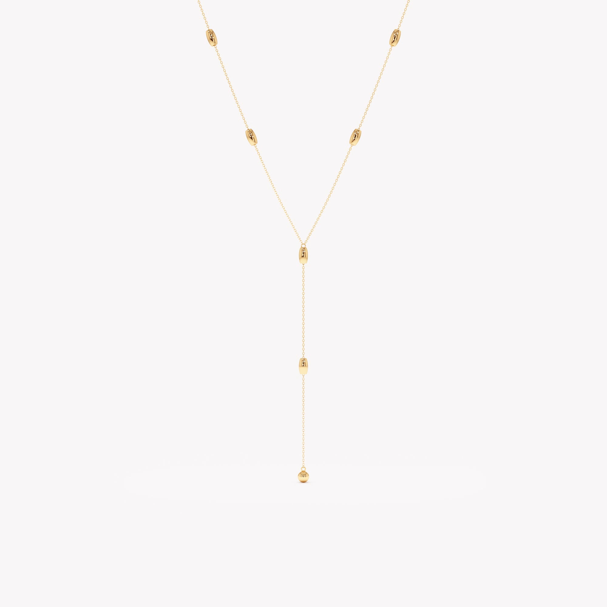 Versatile Beaded Lariat Necklace
