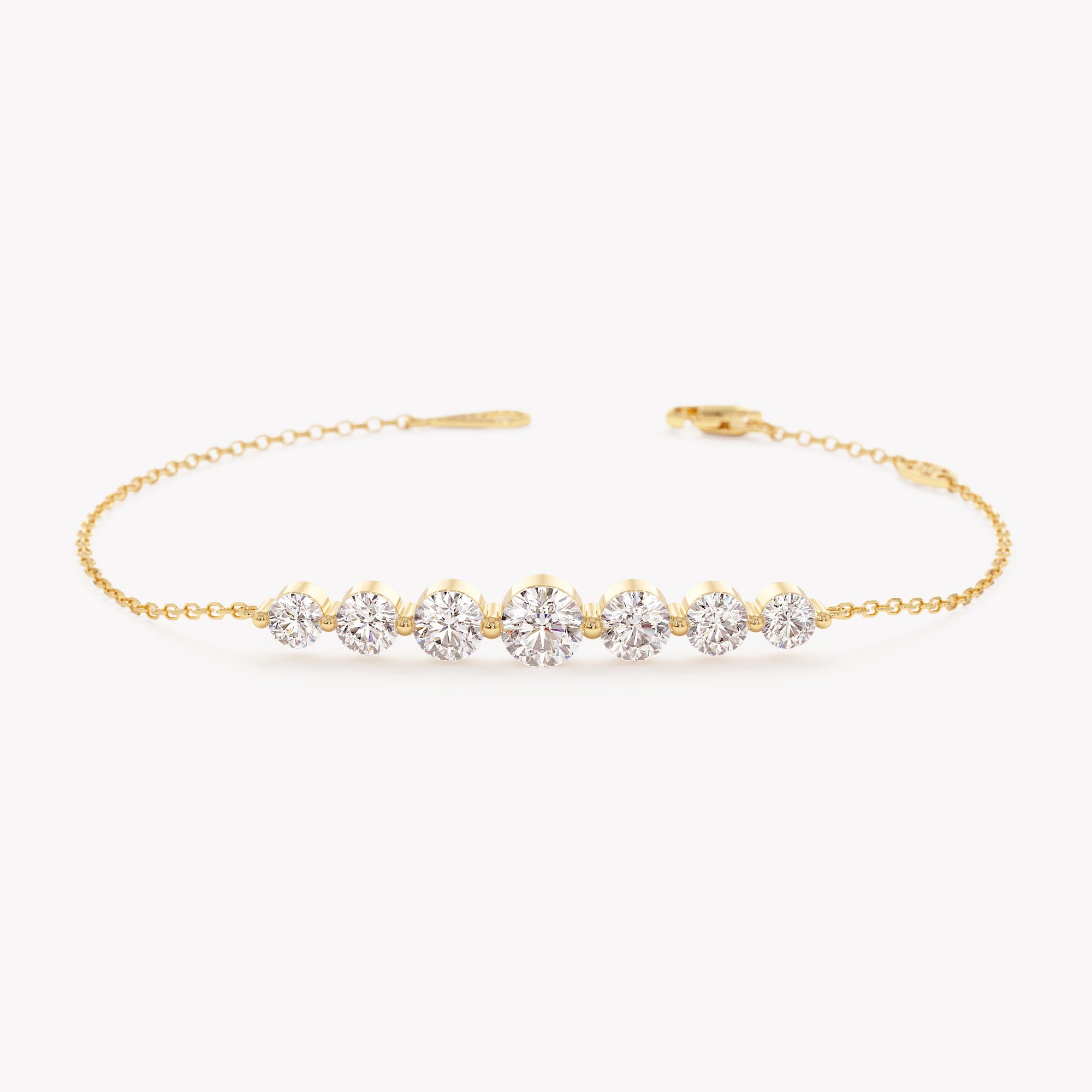 Graduated Stone Station Bracelet