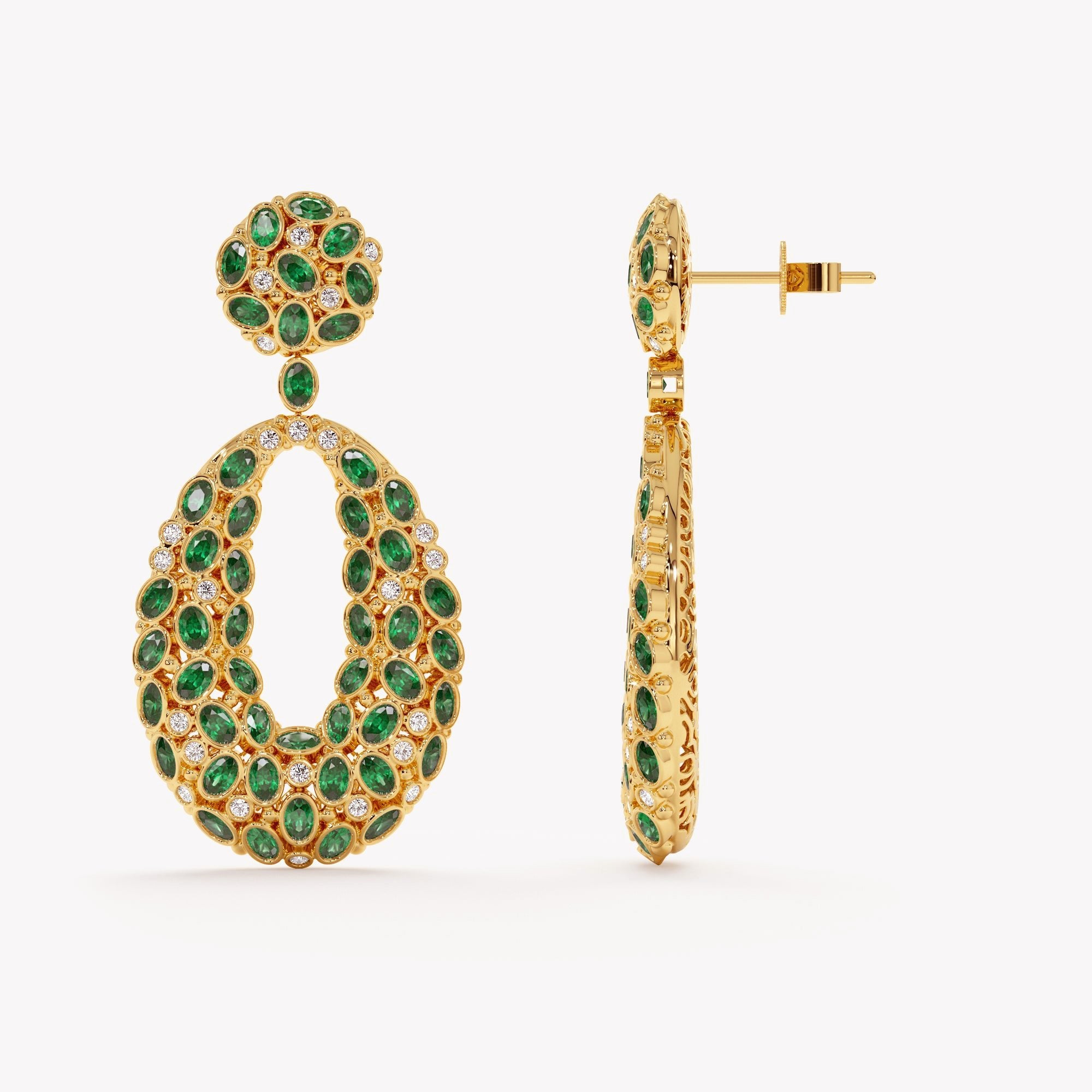 Forest Gem Statement Earrings