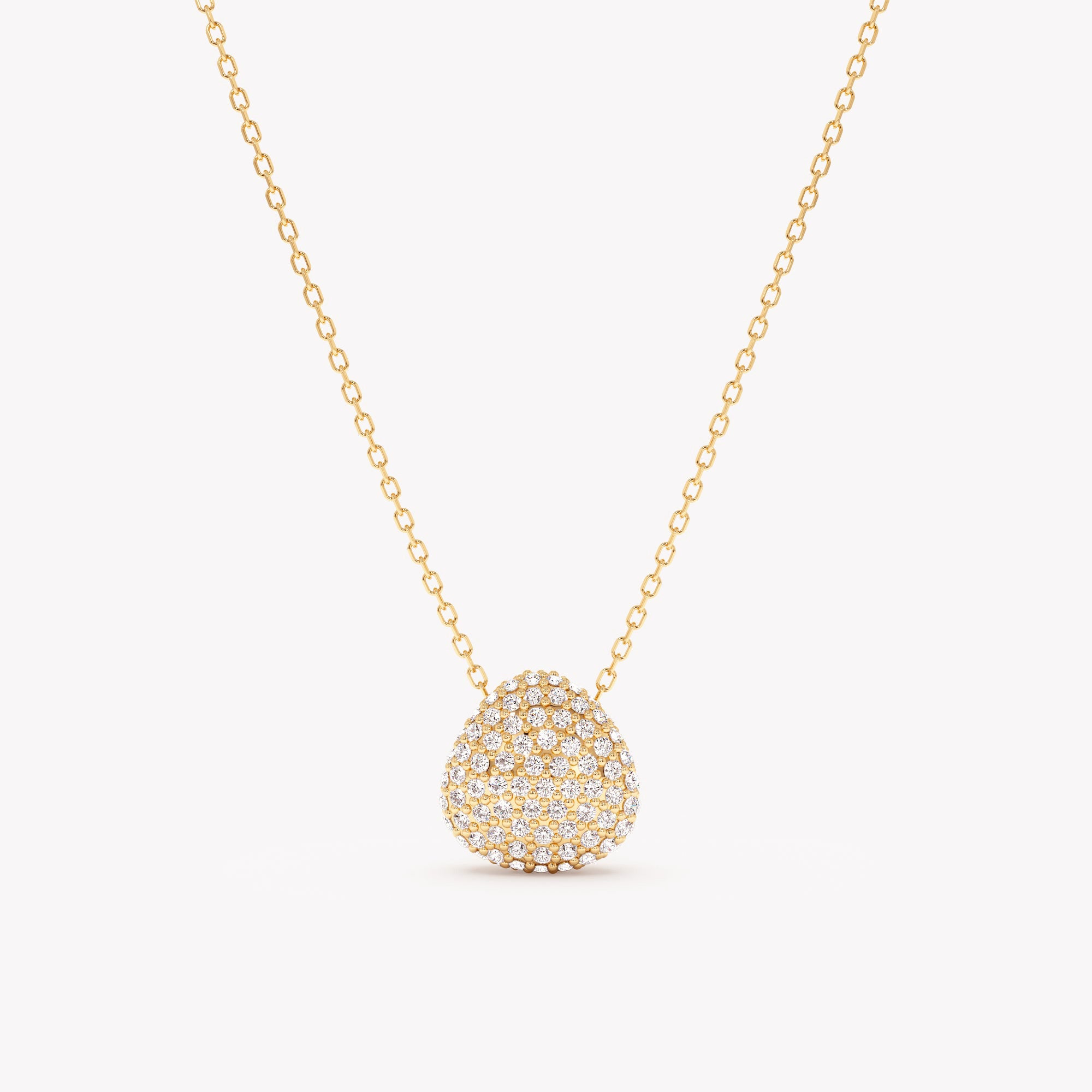 Glamour Pave Pendant Necklace