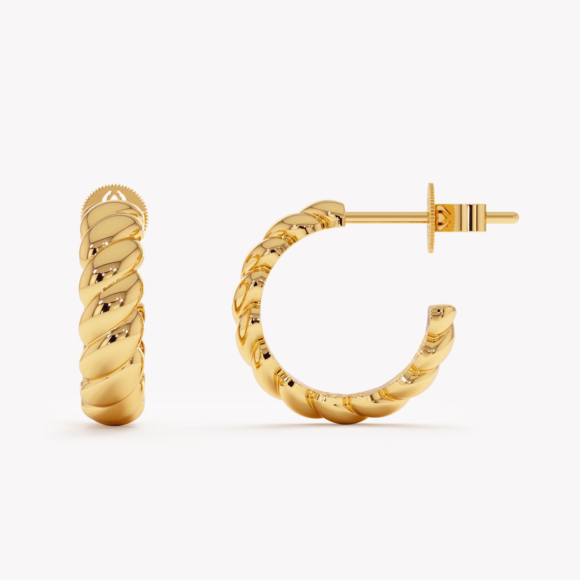 Lattice Hoop Earrings