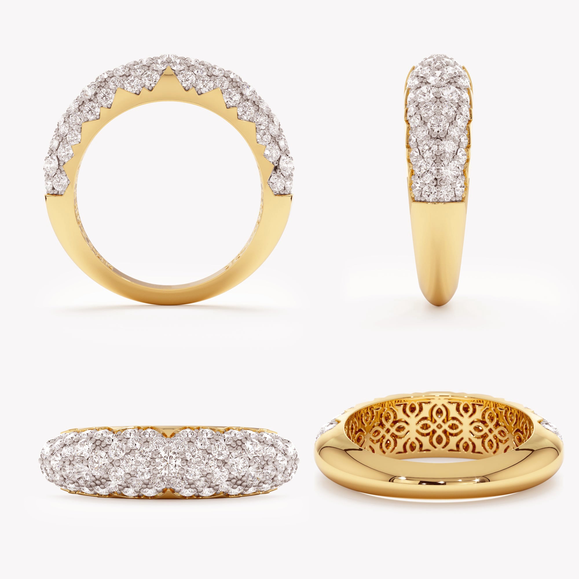 Luxury Dome Diamond Ring