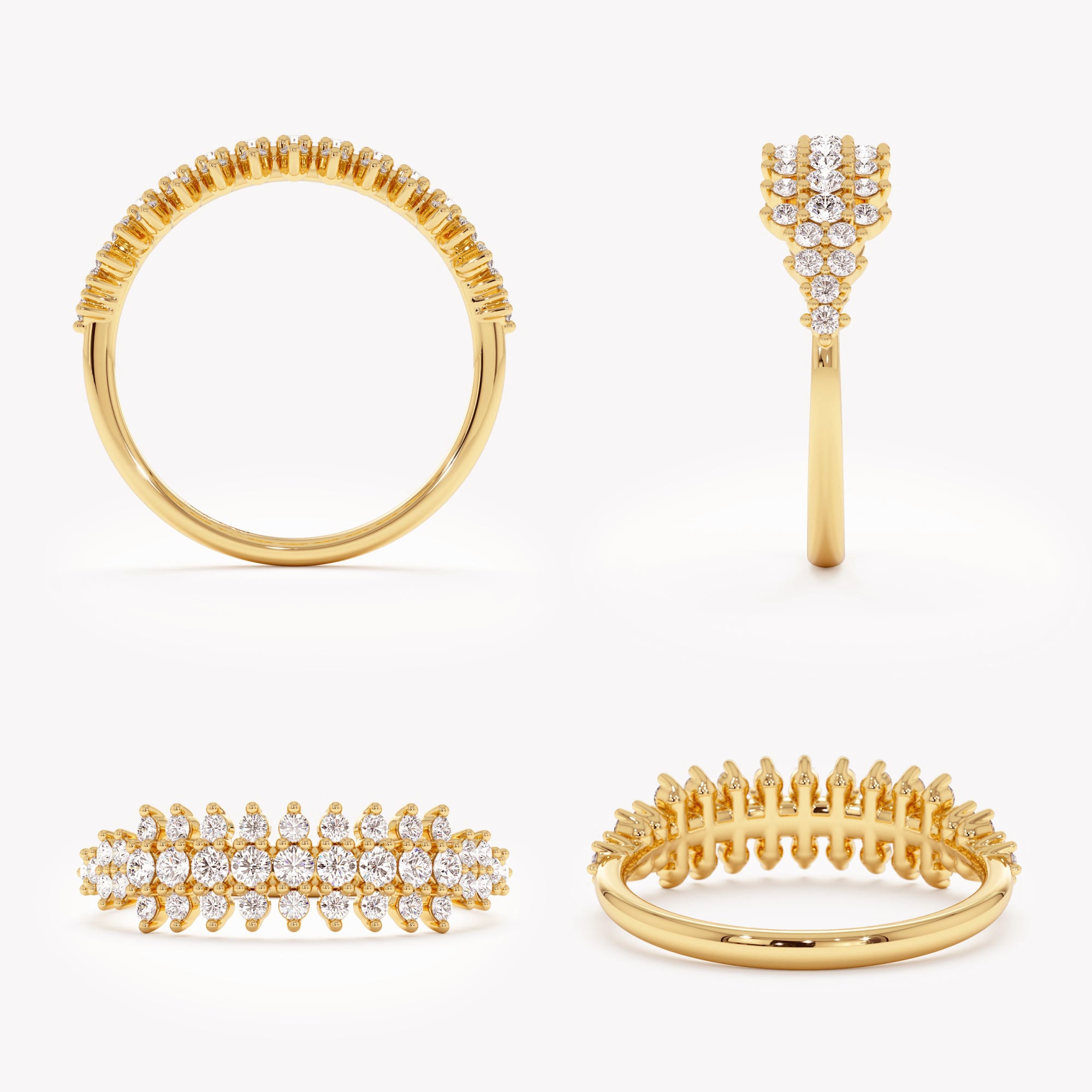 Signature Diamond Cluster Ring