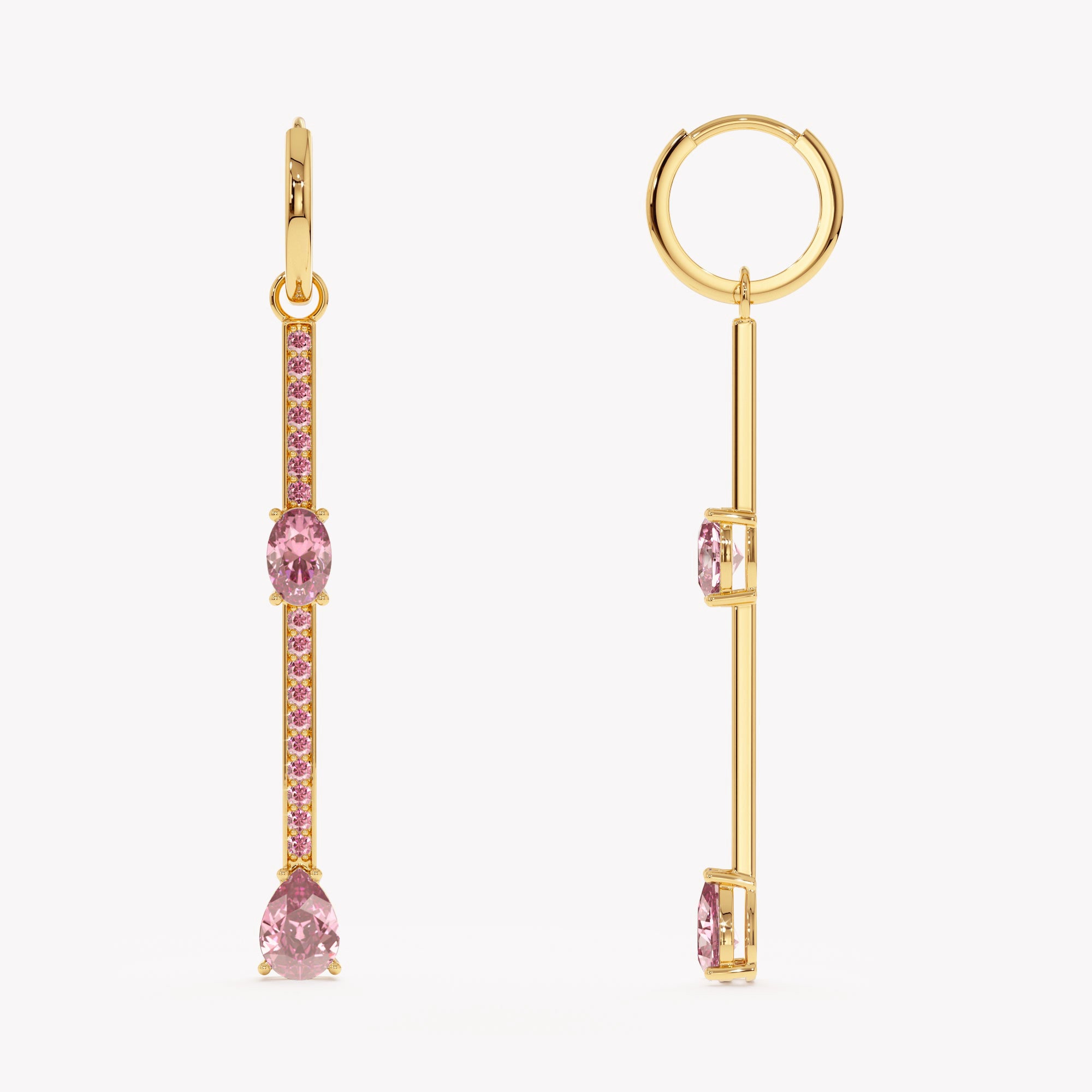Berry Blush Drop Earrings
