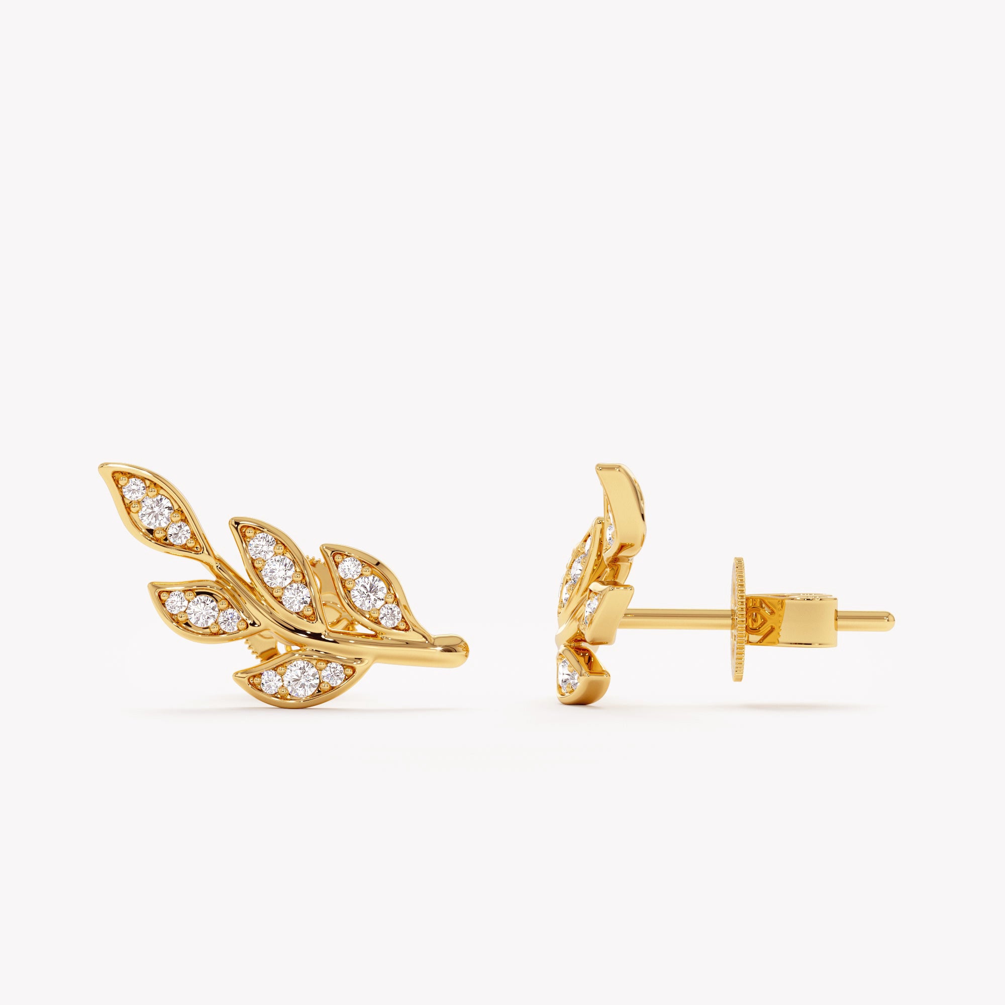 Luminous Leaf Earrings