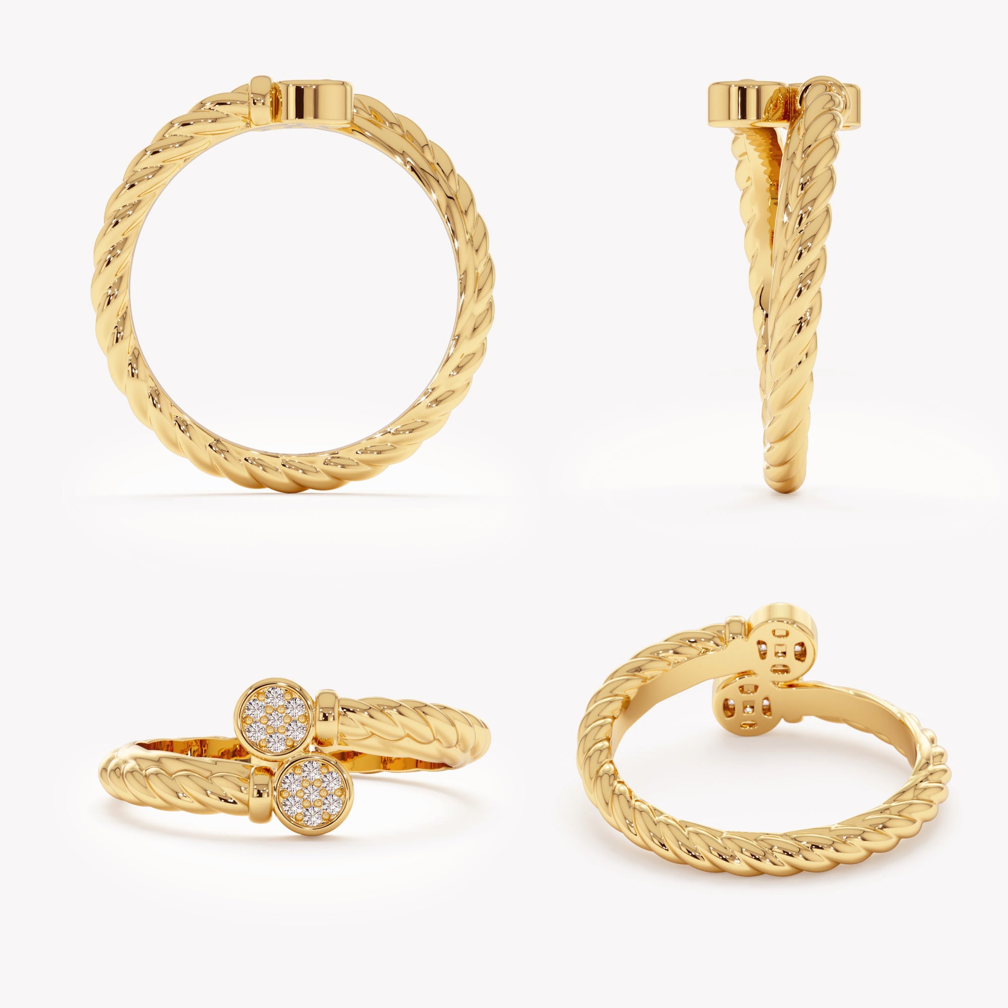 Mirror Shine Bezel Ring