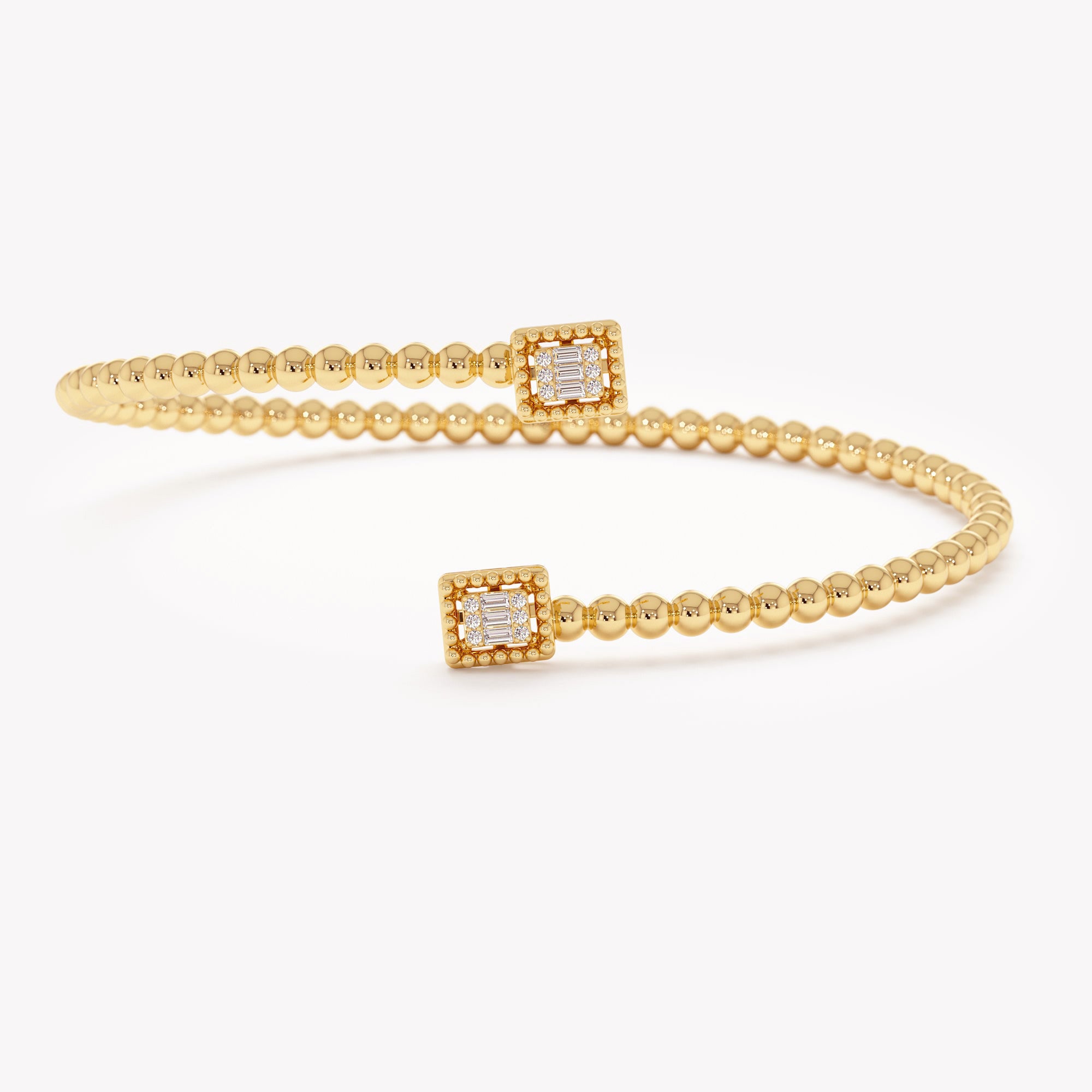 Shimmering Bead Statement Cuff