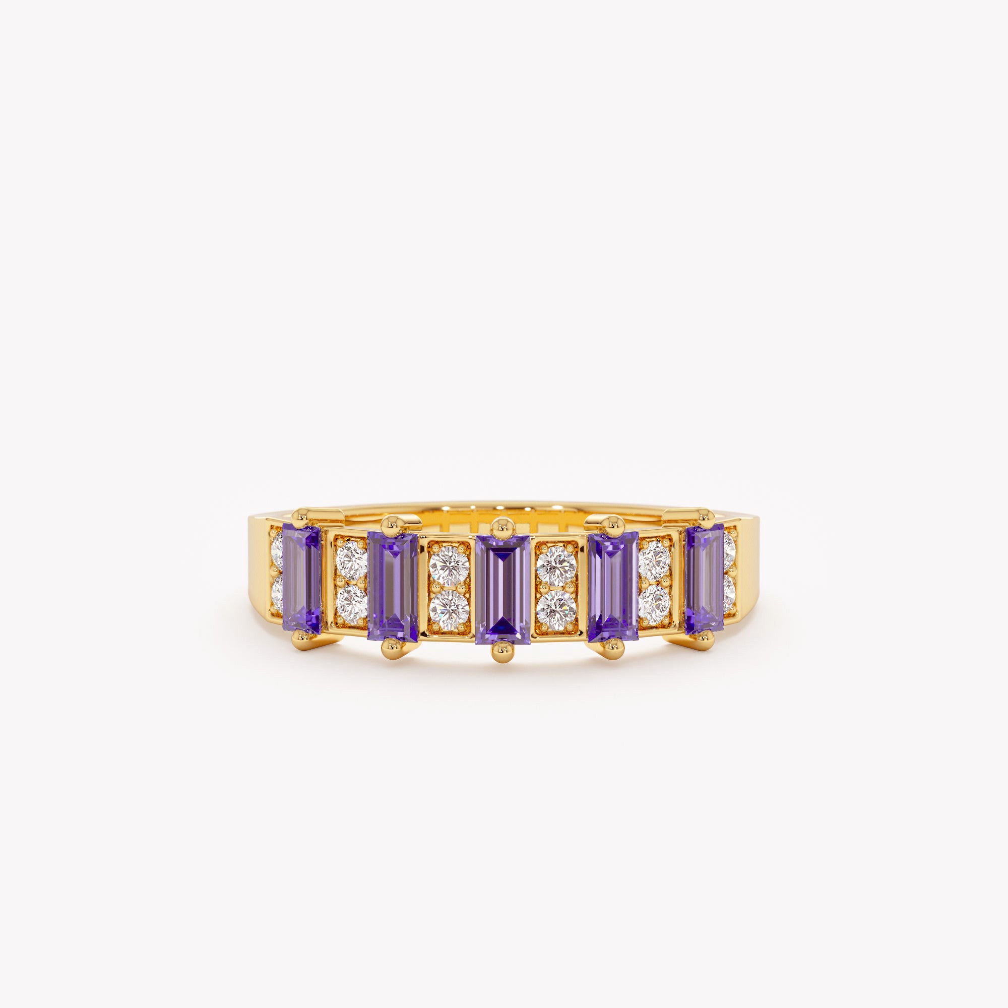 Serene Spark Tanzanite Band Ring